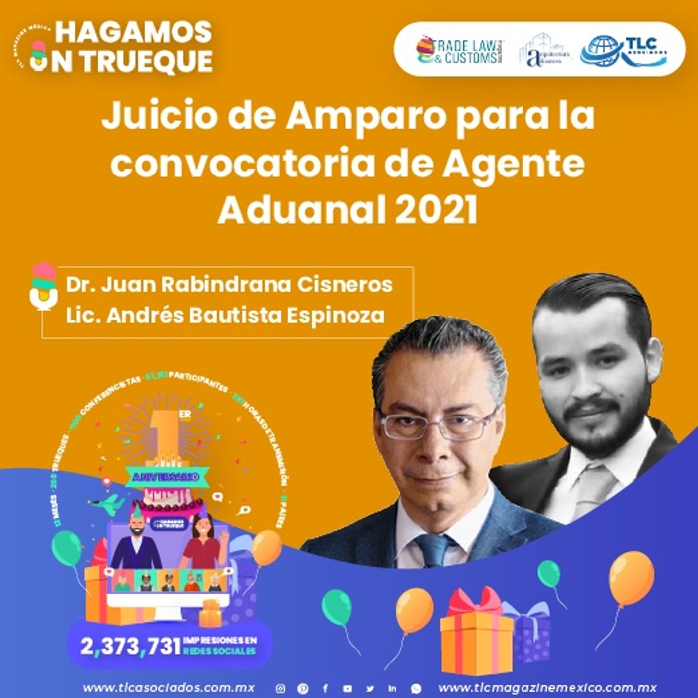 Episodio 173. Juicio de Amparo para la convocatoria de Agente Aduanal 2021 episode artwork