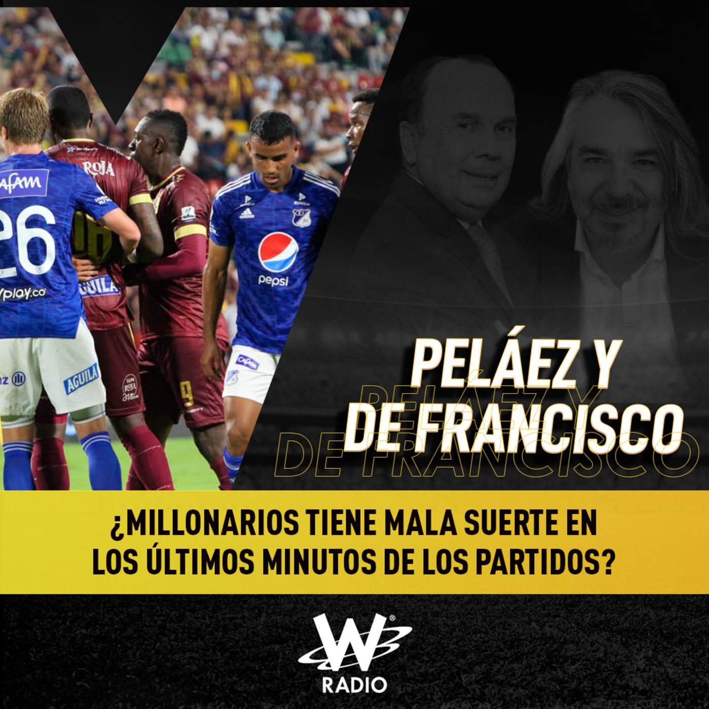 Millonarios y los minutos finales