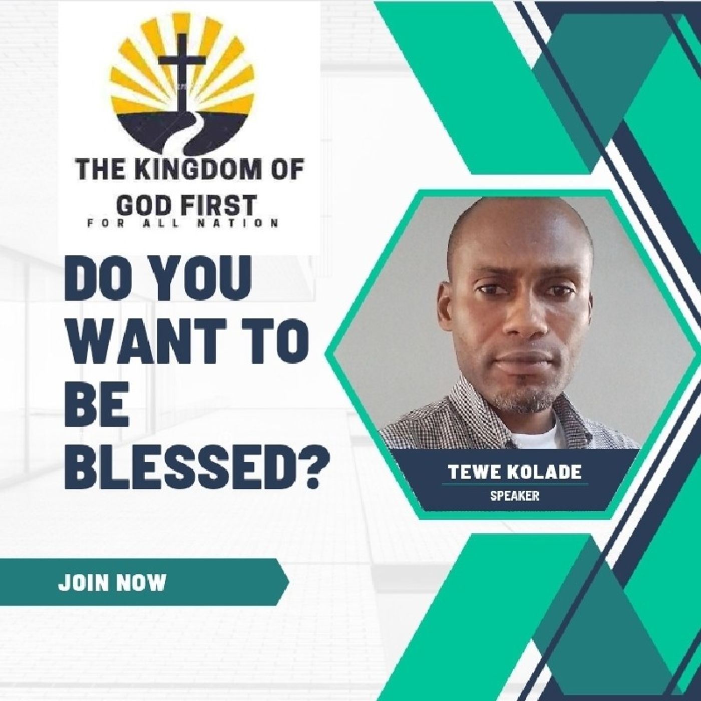 DO YOU WANT TO BE BLESSED?