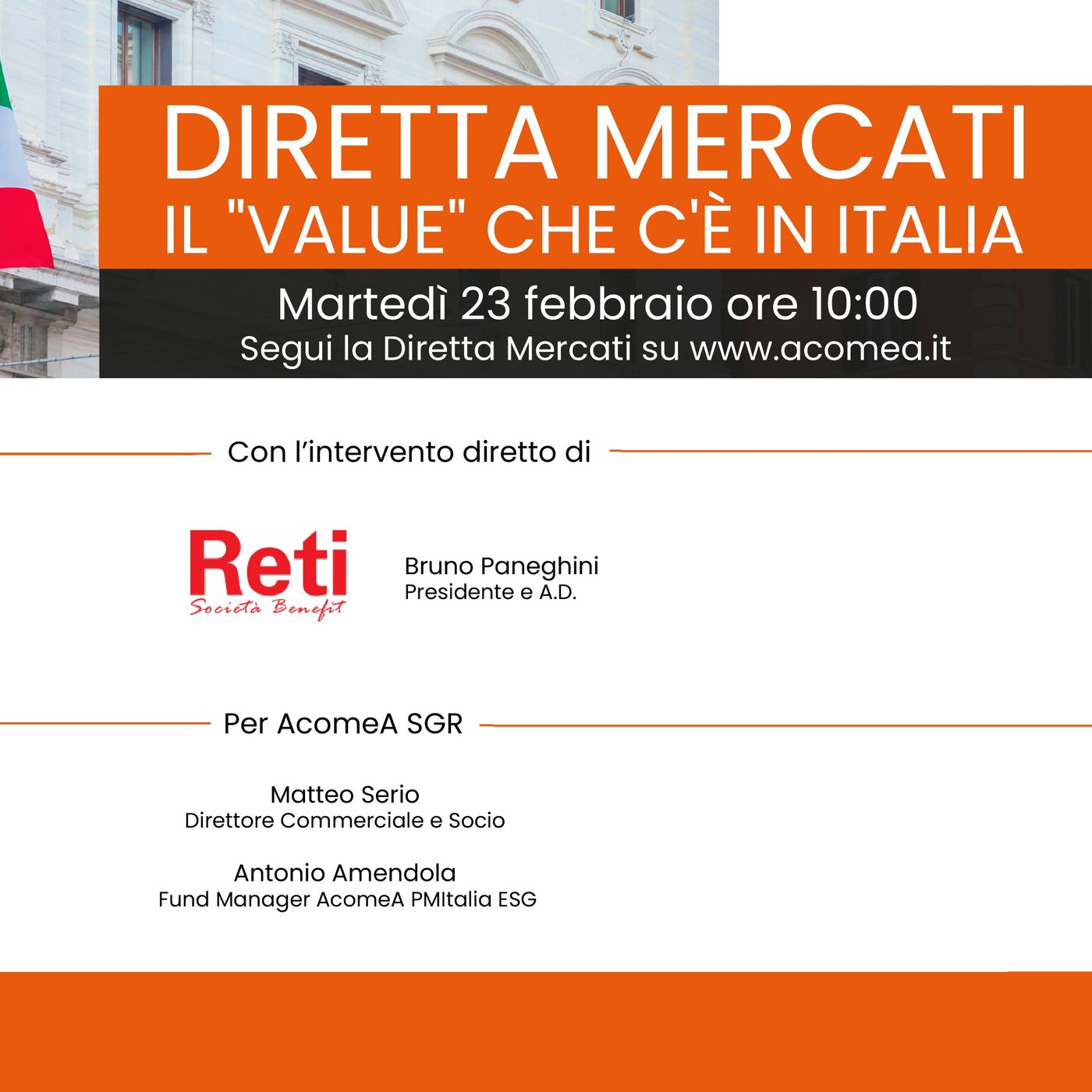 AcomeA SGR - Diretta Mercati