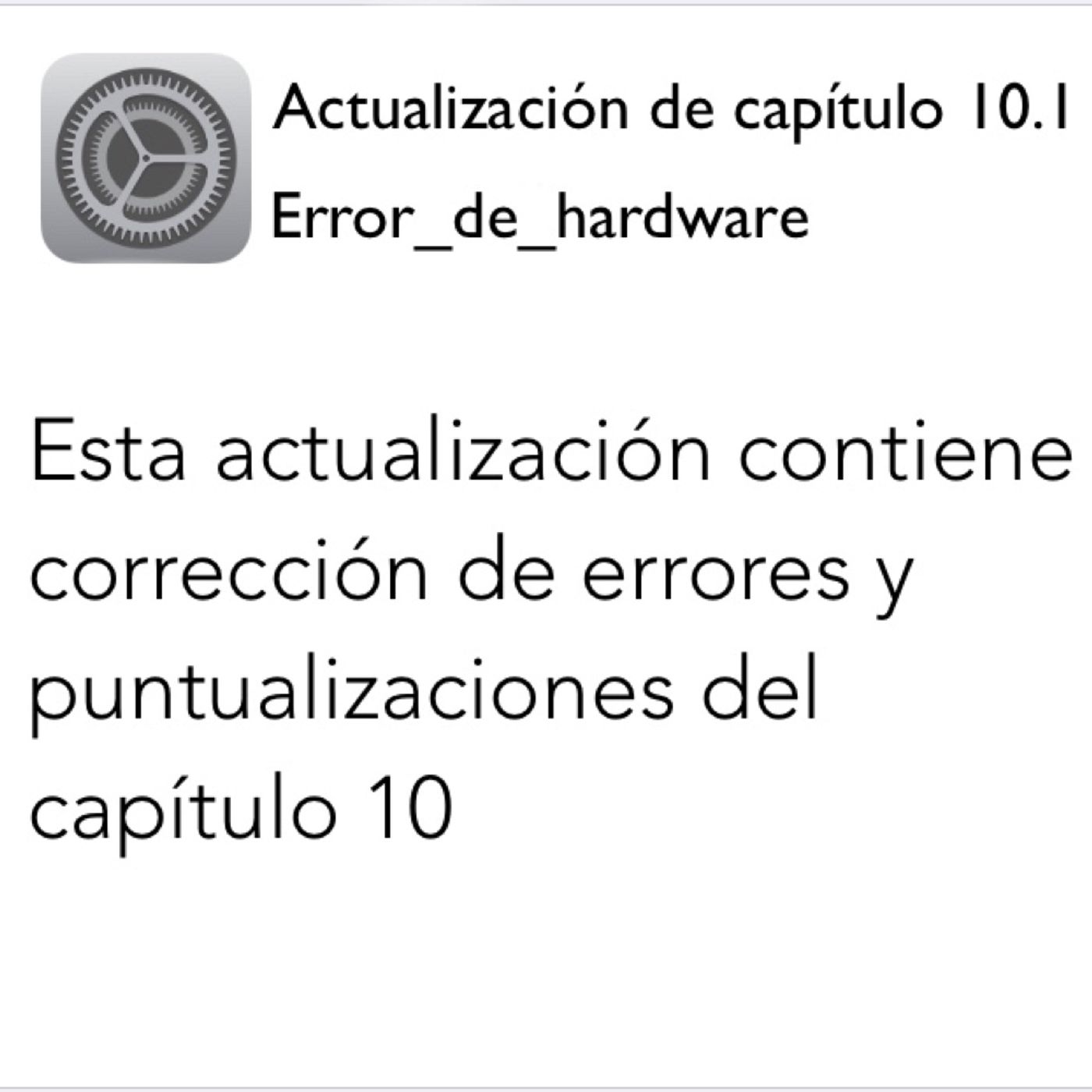 Actualización capítulo 10.1 episode artwork
