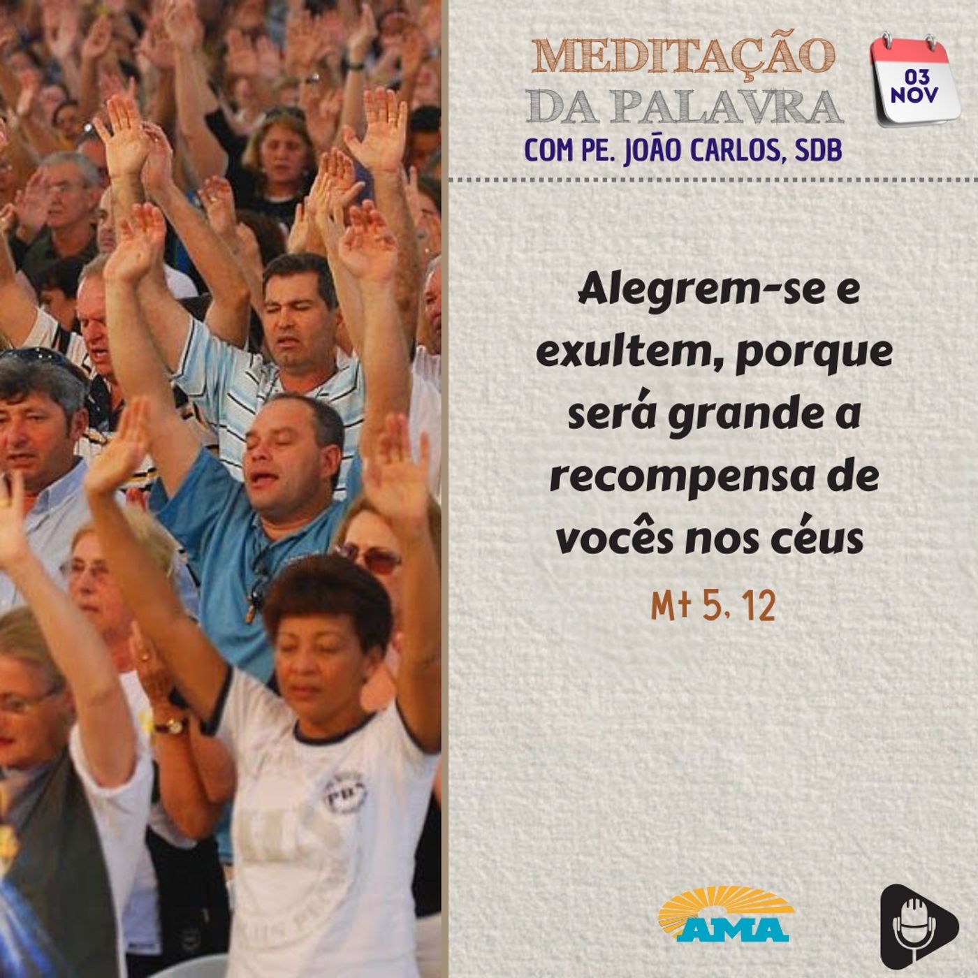 03 de novembro de 2024 - Meditação da Palavra do Senhor