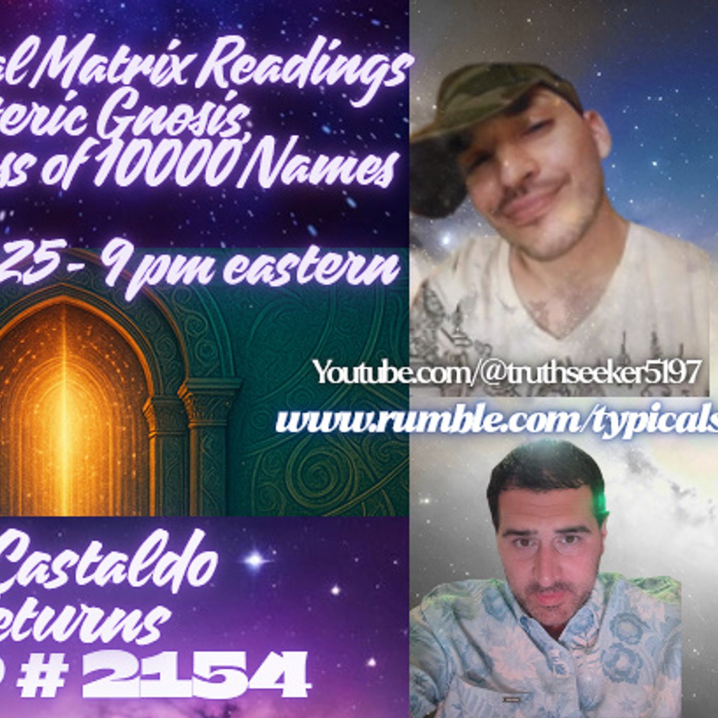 Ra Castaldo - “Live Crystal Matrix Readings, Esoteric Gnosis, Goddess of 10,000 Names🎙️ TSP #2158 episode artwork