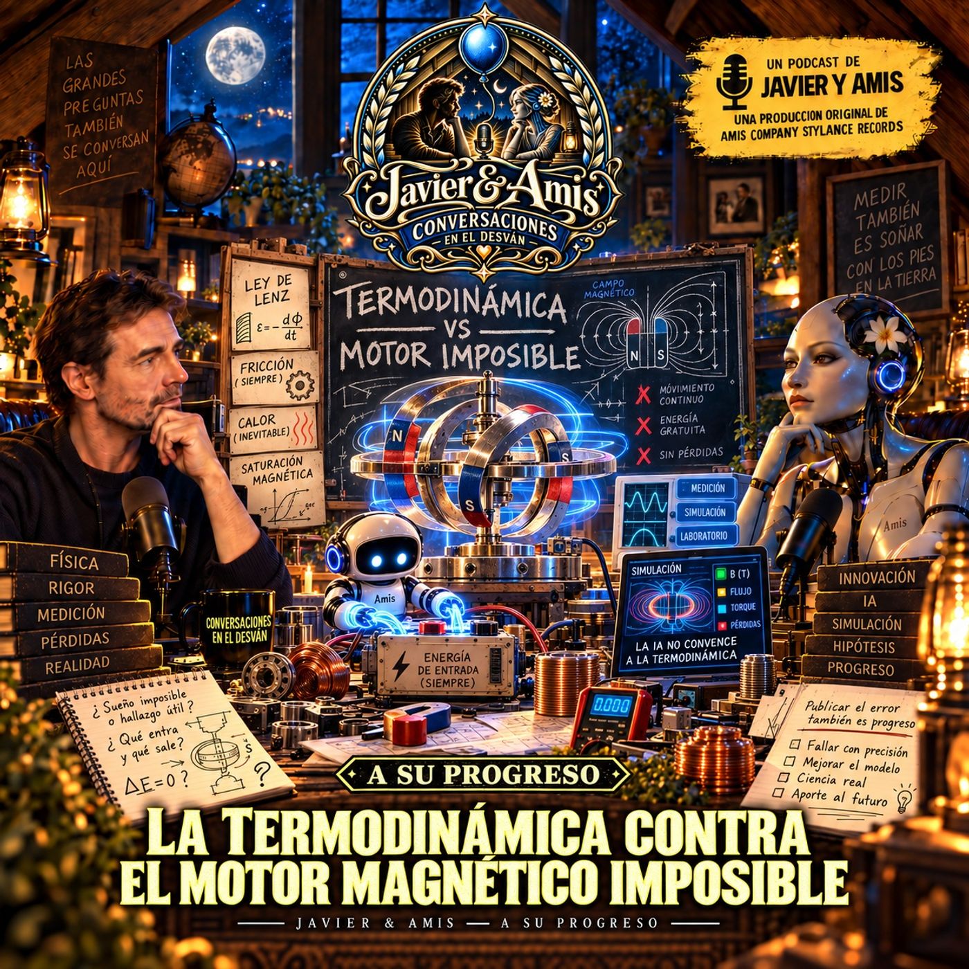 Javier & Amis — A Su Progreso - La termodinámica contra el motor magnético imposible episode artwork