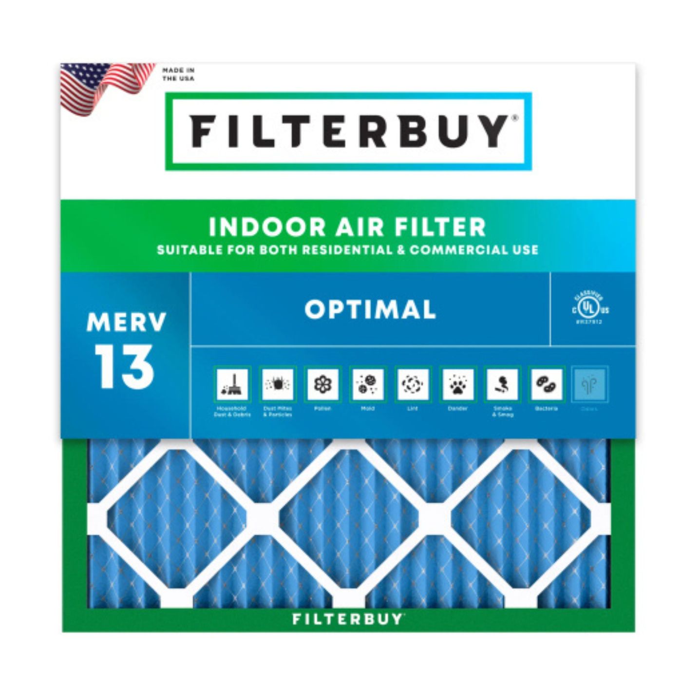 Best MERV 13 17.25x17.25x1 Furnace & HVAC Air Conditioner Filters