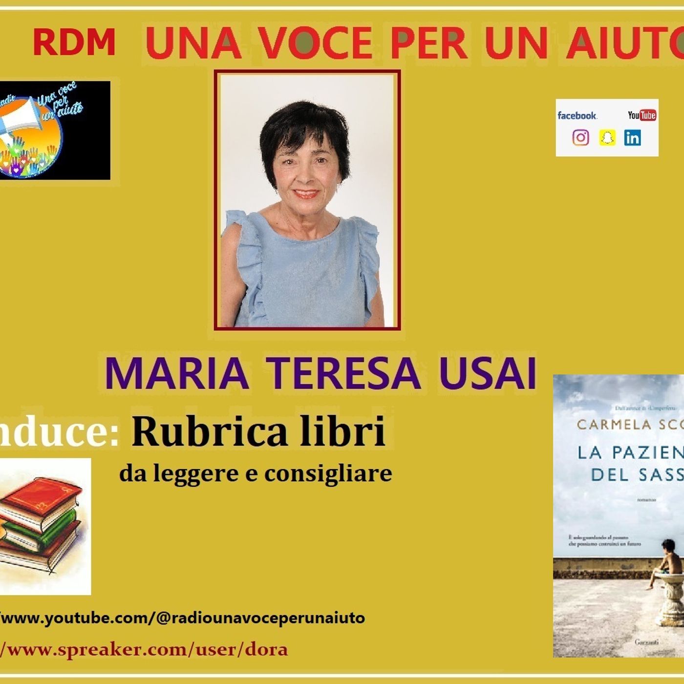 RUBRICA LIBRI: La pazienza del sasso di Carmela Scotti episode artwork