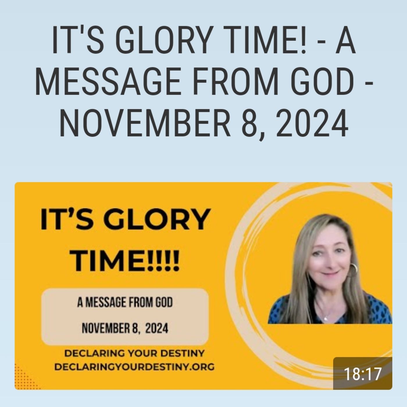 Glory Time episode artwork