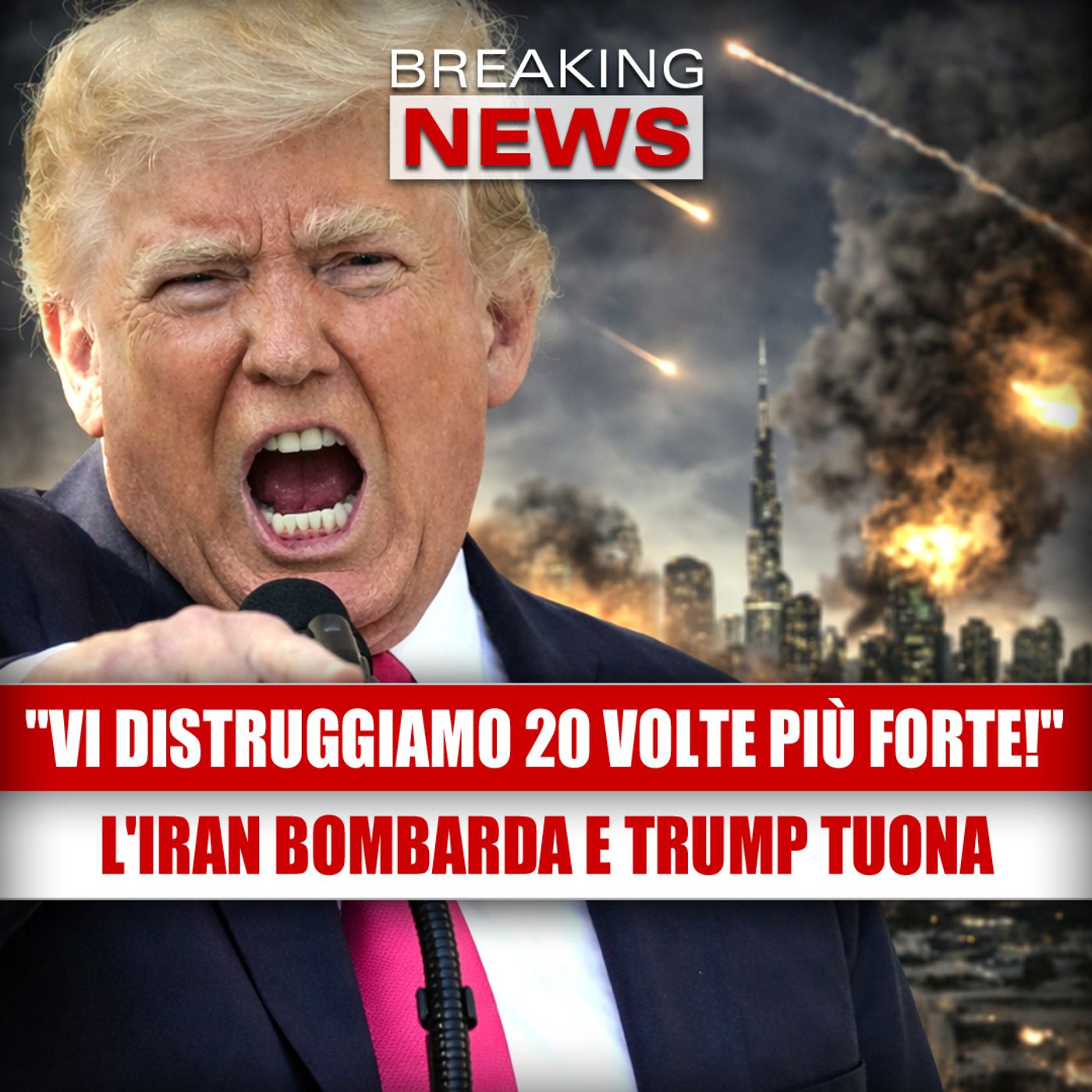 L'Iran BOMBARDA gli Emirati mentre Trump urla: "Vi distruggiamo 20 volte più forte!" 40 morti a Teheran stanotte