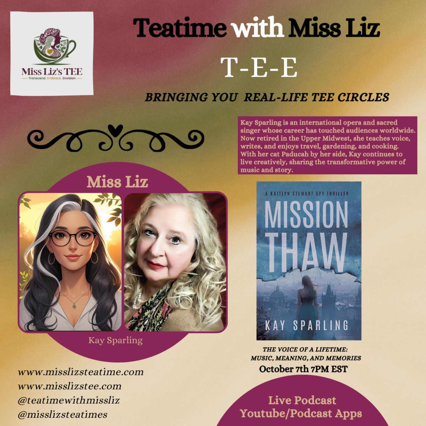 Miss Liz Serves Kay Sparling Opera The Power of Voice and Spy Thrillers episode artwork