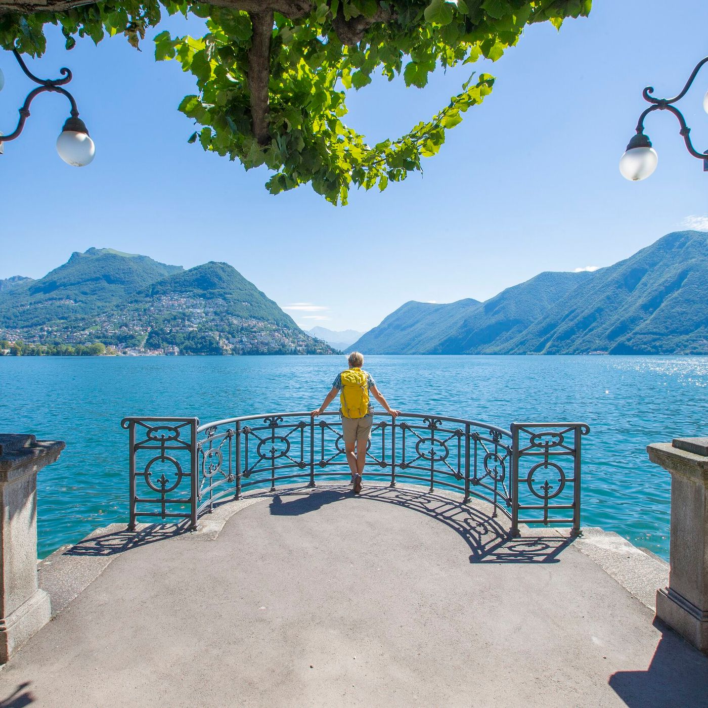 Lugano, a city with a Mediterranean charm Lugano, a city with a Mediterranean charm