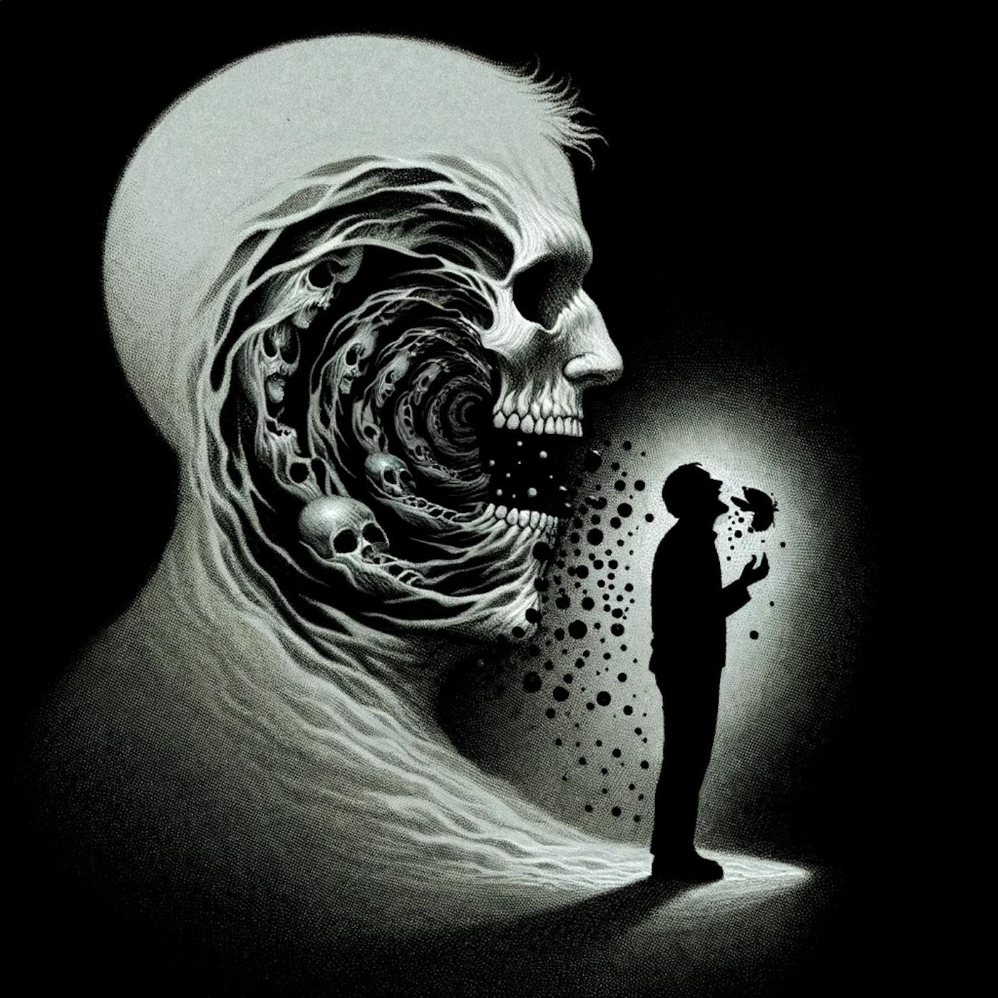 "The death that will kill a man begins as an appetite." episode artwork