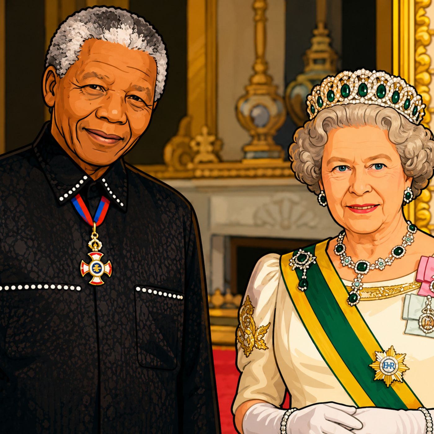 Nelson Mandela e la Regina Elisabetta episode artwork