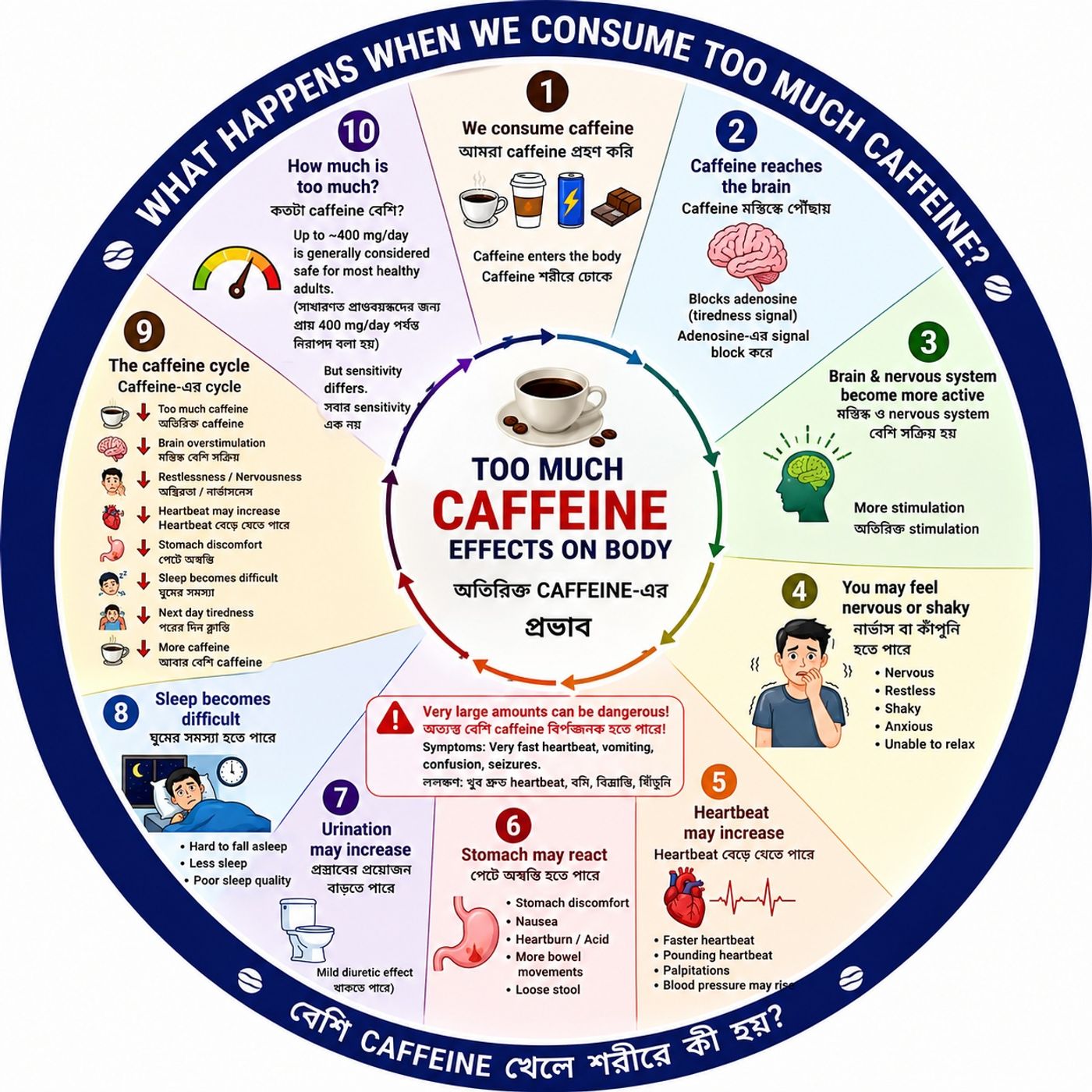 EP-313: Caffeine: The Hidden Cycle of Stimulation & Poor Sleep | Caffeine-এর লুকানো চক্র: অতিরিক্ত Stimulation থেকে ঘুমের সমস্যা|wellness episode artwork