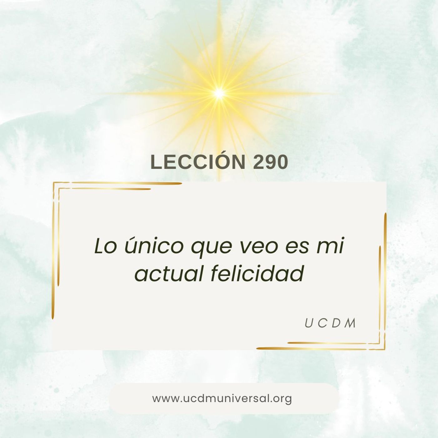 UCDM Universal LECCIÓN DEL DÍA