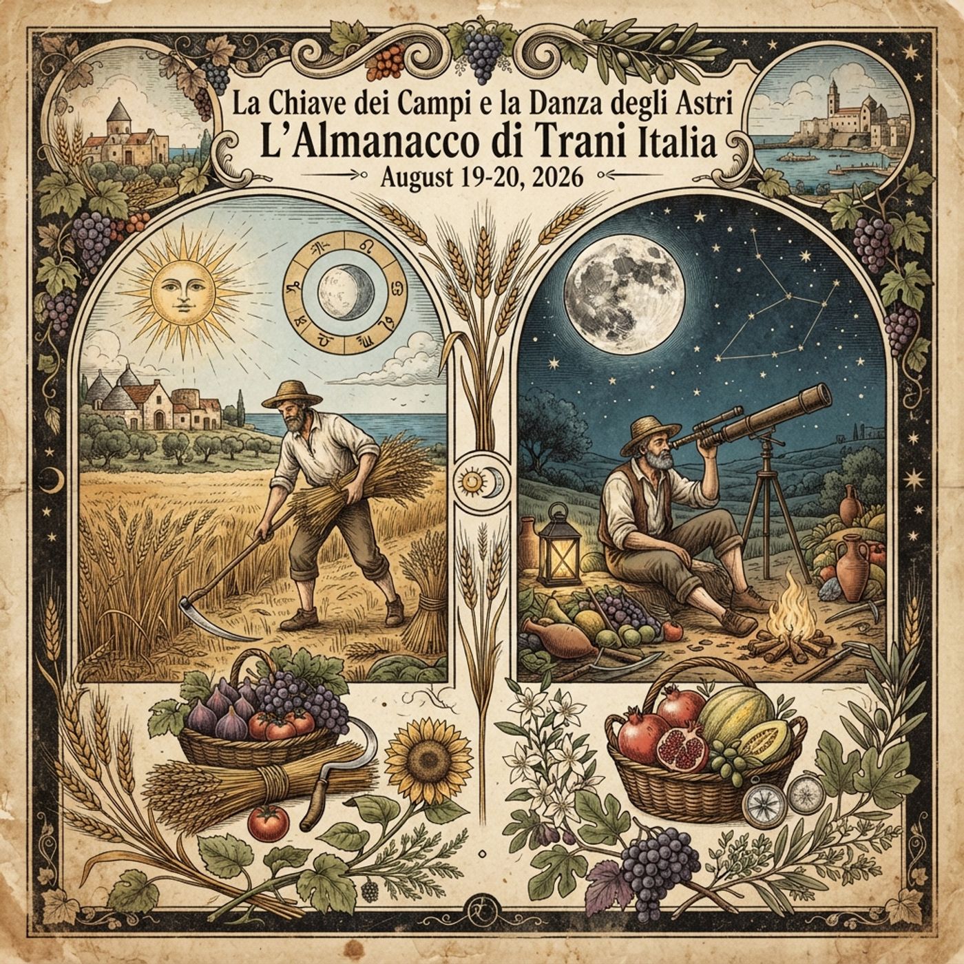 La Chiave dei Campi e la Danza degli Astri: L'Almanacco di Trani Italia News del 19 e 20 Agosto 2026 episode artwork