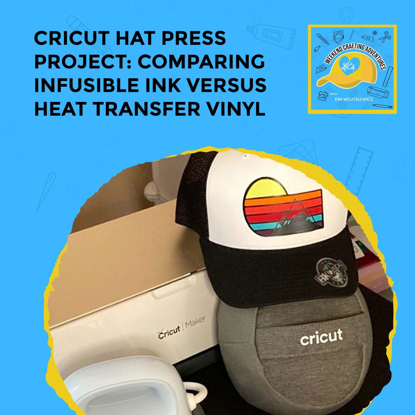 Cricut Hat Press Project: Comparing Infusible Ink Versus Heat Transfer Vinyl