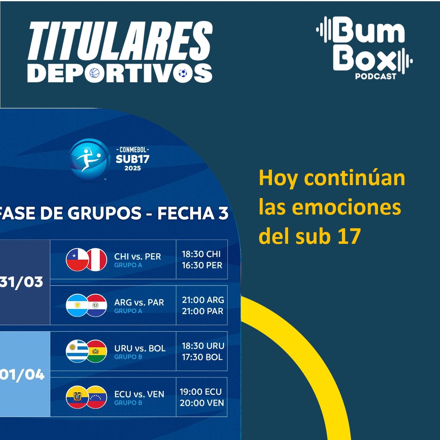 Hoy continúan las emociones del sub 17