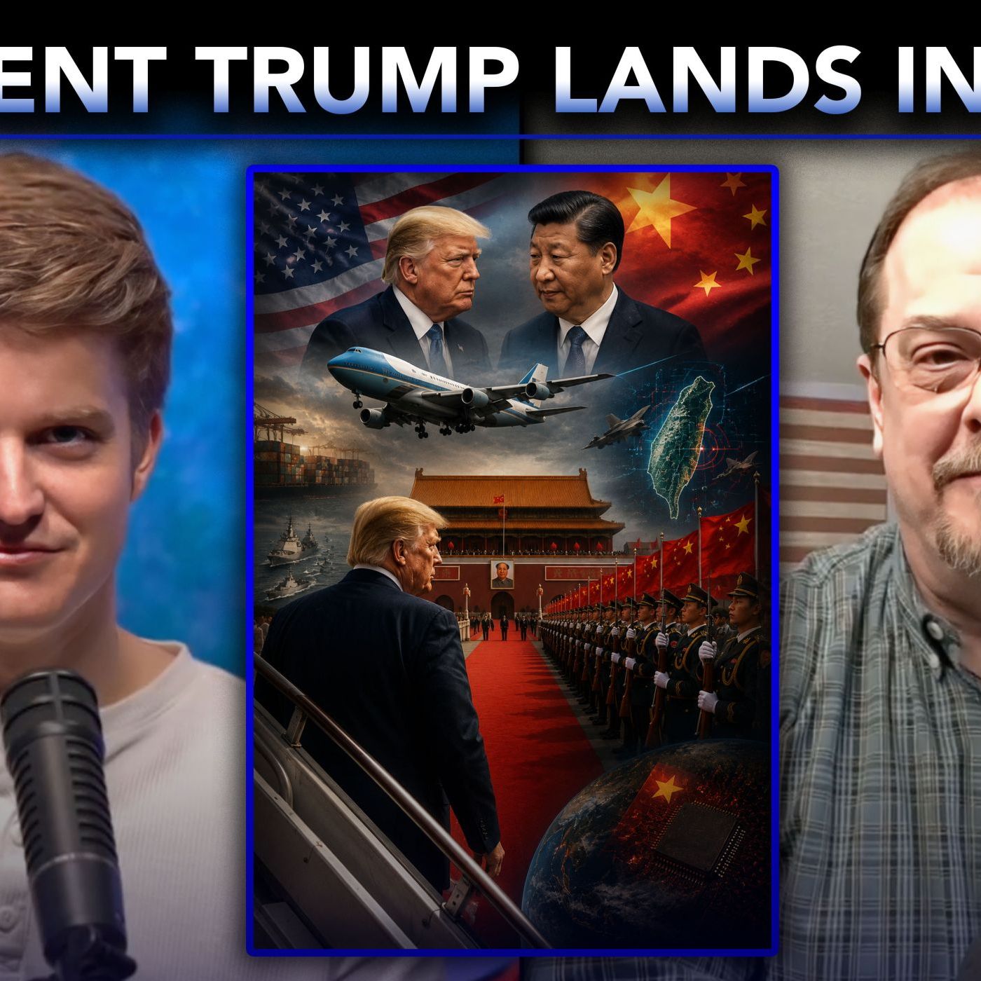 Trump Lands in China as Global Tensions Rise