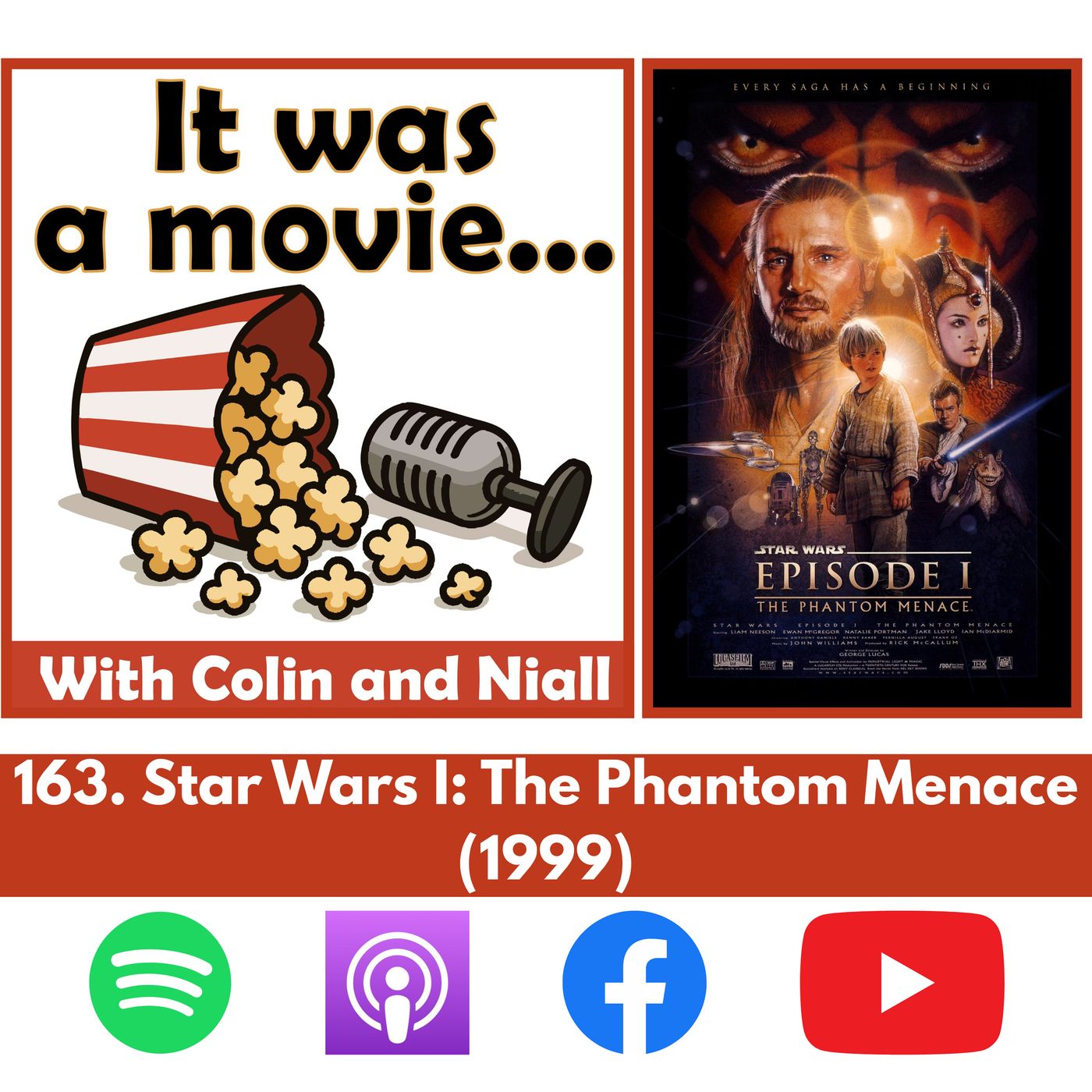 163. Star Wars I: The Phantom Menace (1999) episode artwork