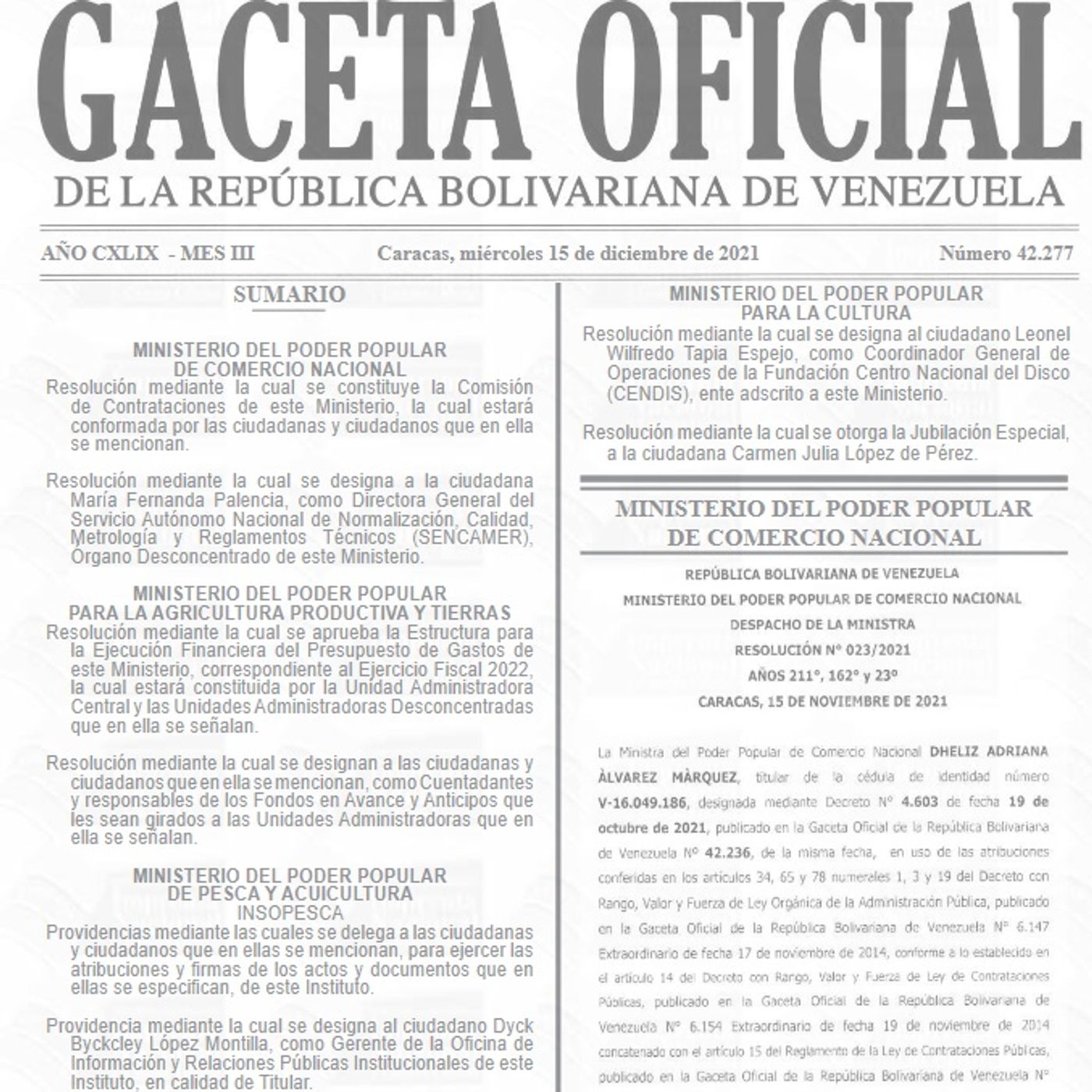 Gaceta Oficial Venezuela por TuGacetaOficial.Com (Servicio Gratuíto)