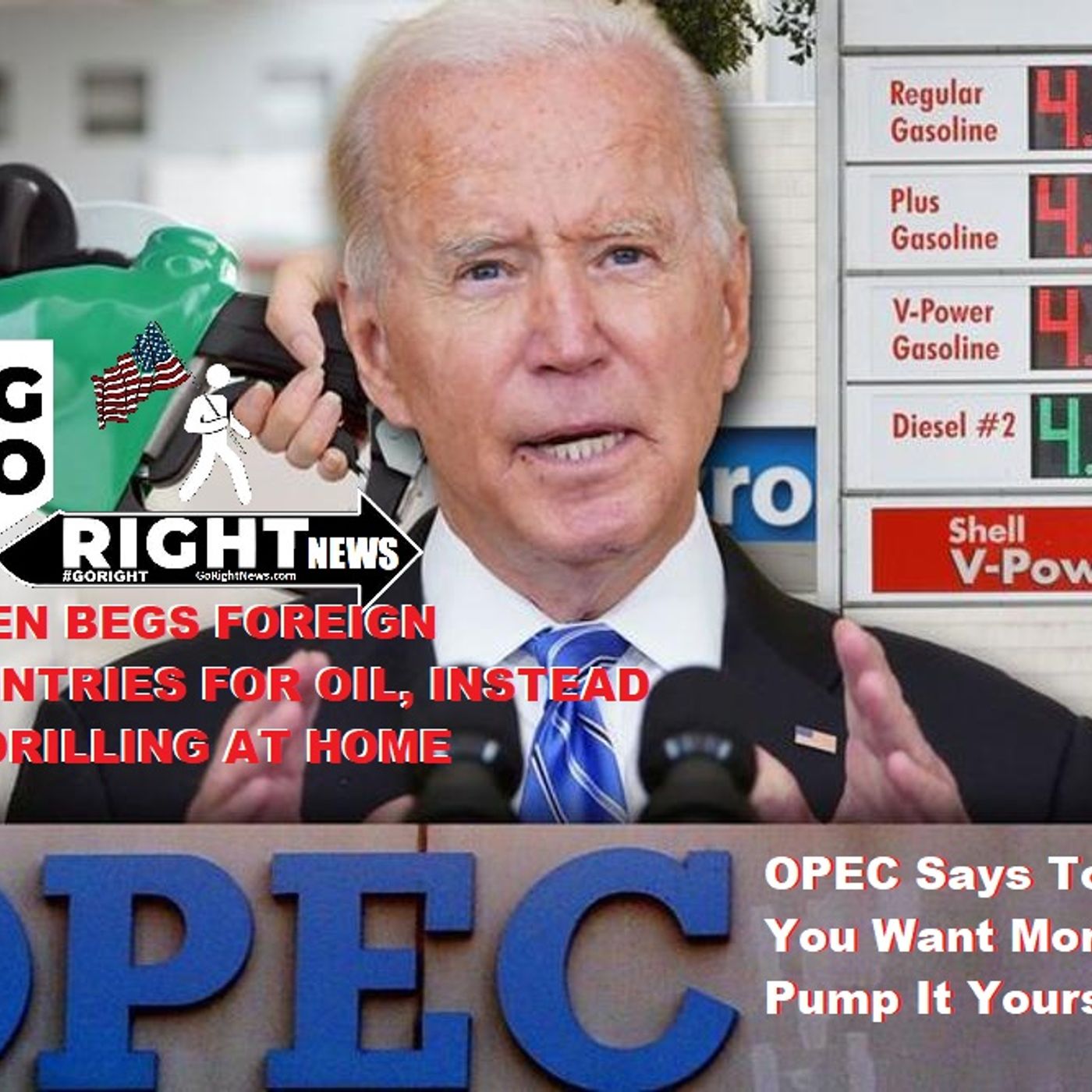 BIDEN BEGS FOREIGN COUNTRIES FOR OIL, INSTEAD OF DRILLING AT HOME
