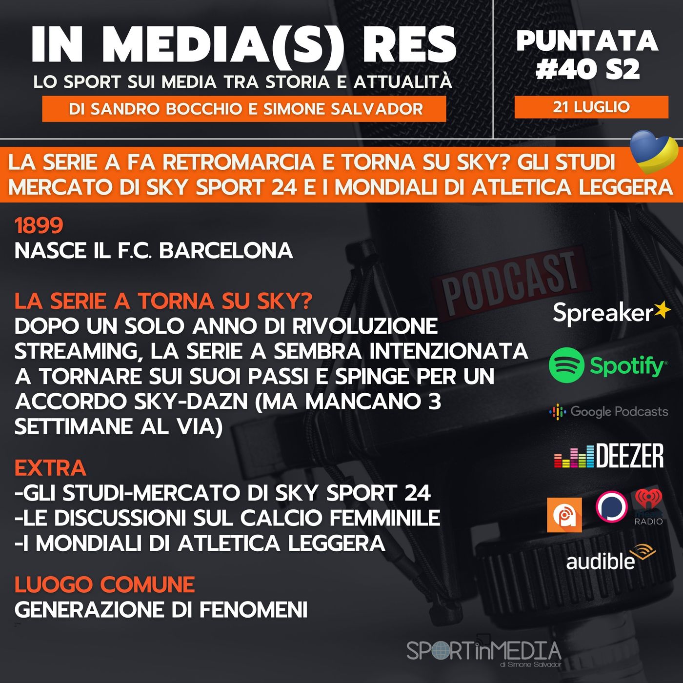 #40 S2 | La Serie A fa retromarcia e torna su Sky? Gli studi-mercato su Sky Sport 24 e i Mondiali di Atletica Leggera episode artwork