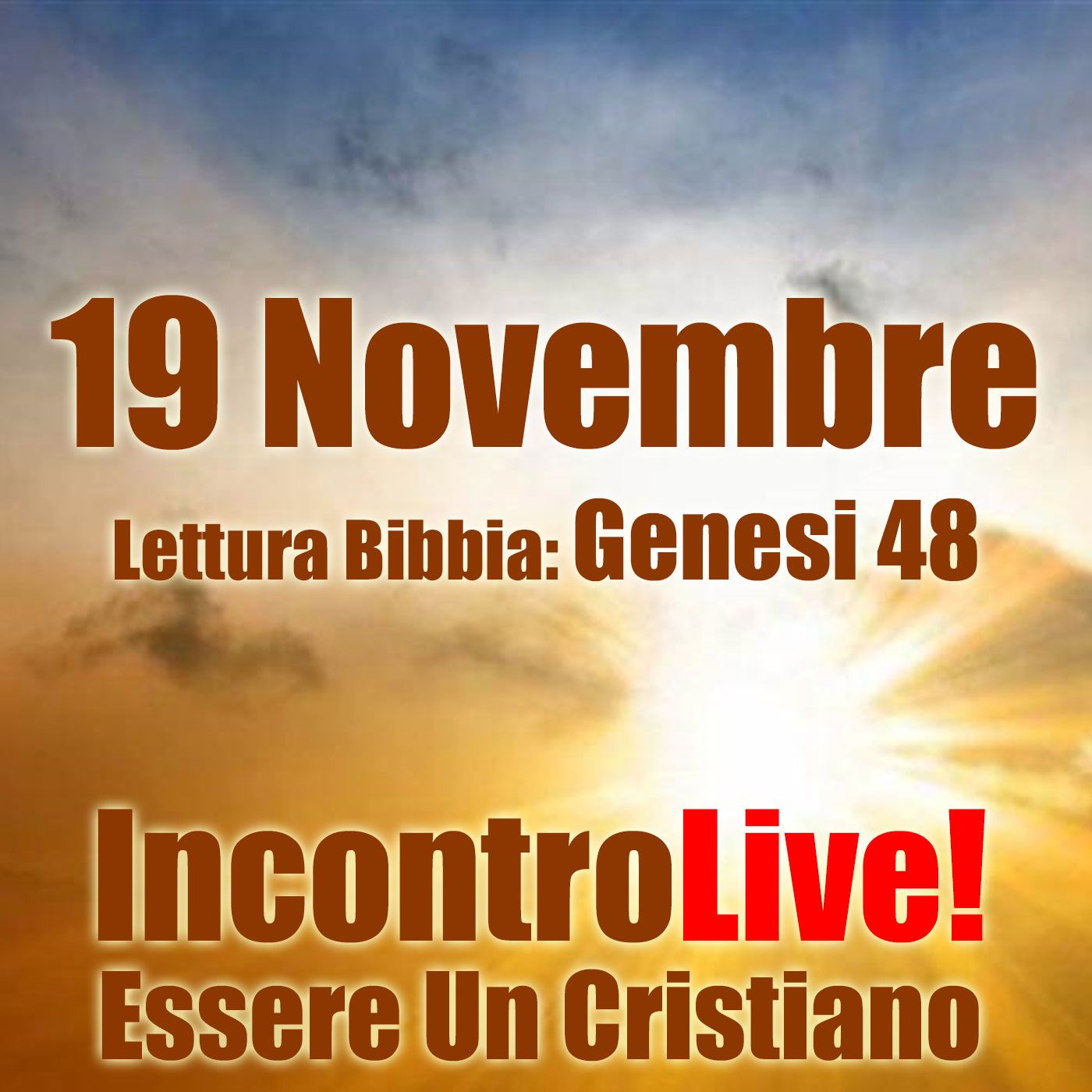 Incontro Live! Essere Un Cristiano