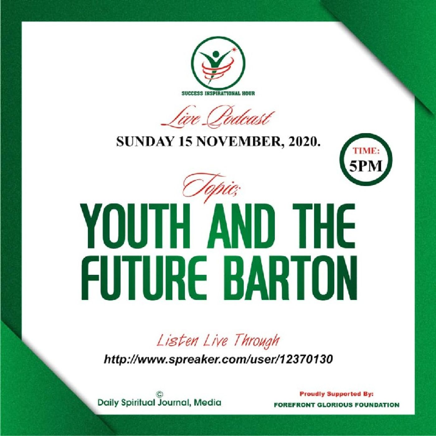YOUTH AND THE FUTURE BARTON, Vol. 1 episode artwork