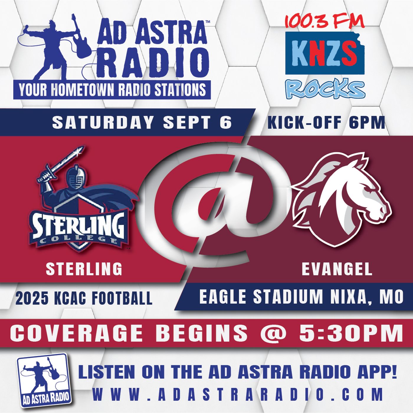 Sterling Warriors at Evangel Valor Football (September 6, 2025) episode artwork