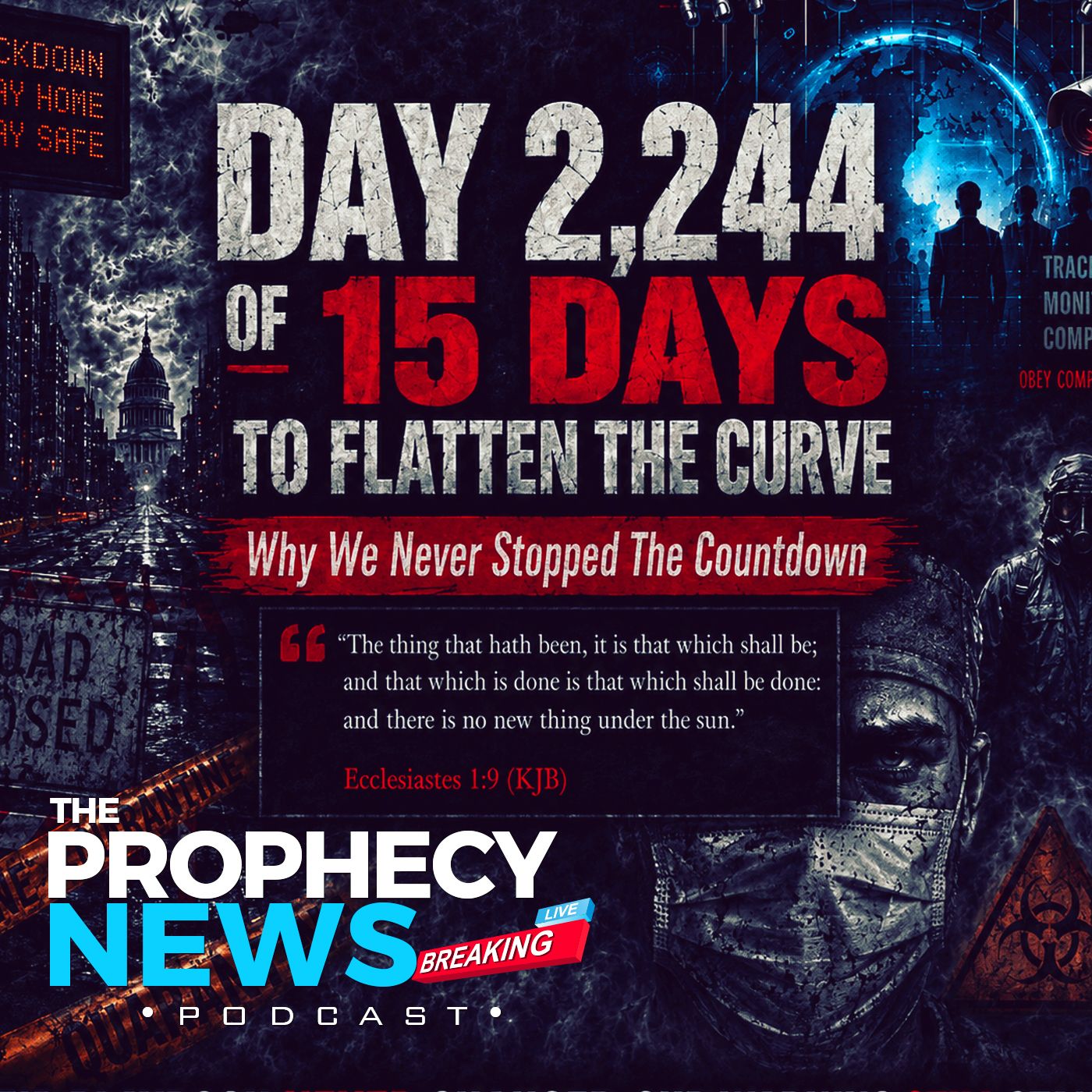 THE PROPHECY NEWS PODCAST: Welcome To Day 2,244 Of 15 Days To Flatten The Curve — NTEB BIBLE RADIO: Rightly Dividing cover