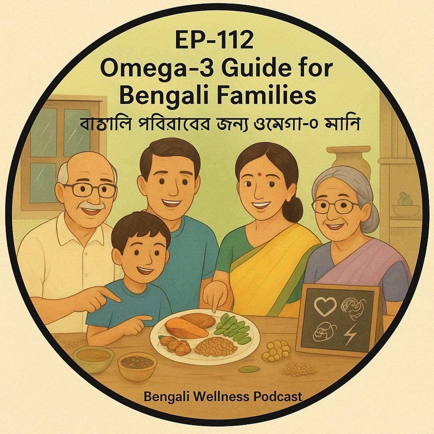 EP-112 |  Omega-3 Guide for Bengali Families | বাঙালি পরিবারের জন্য ওমেগা-৩ নির্দেশিকা |Bengali Wellness Podcast episode artwork