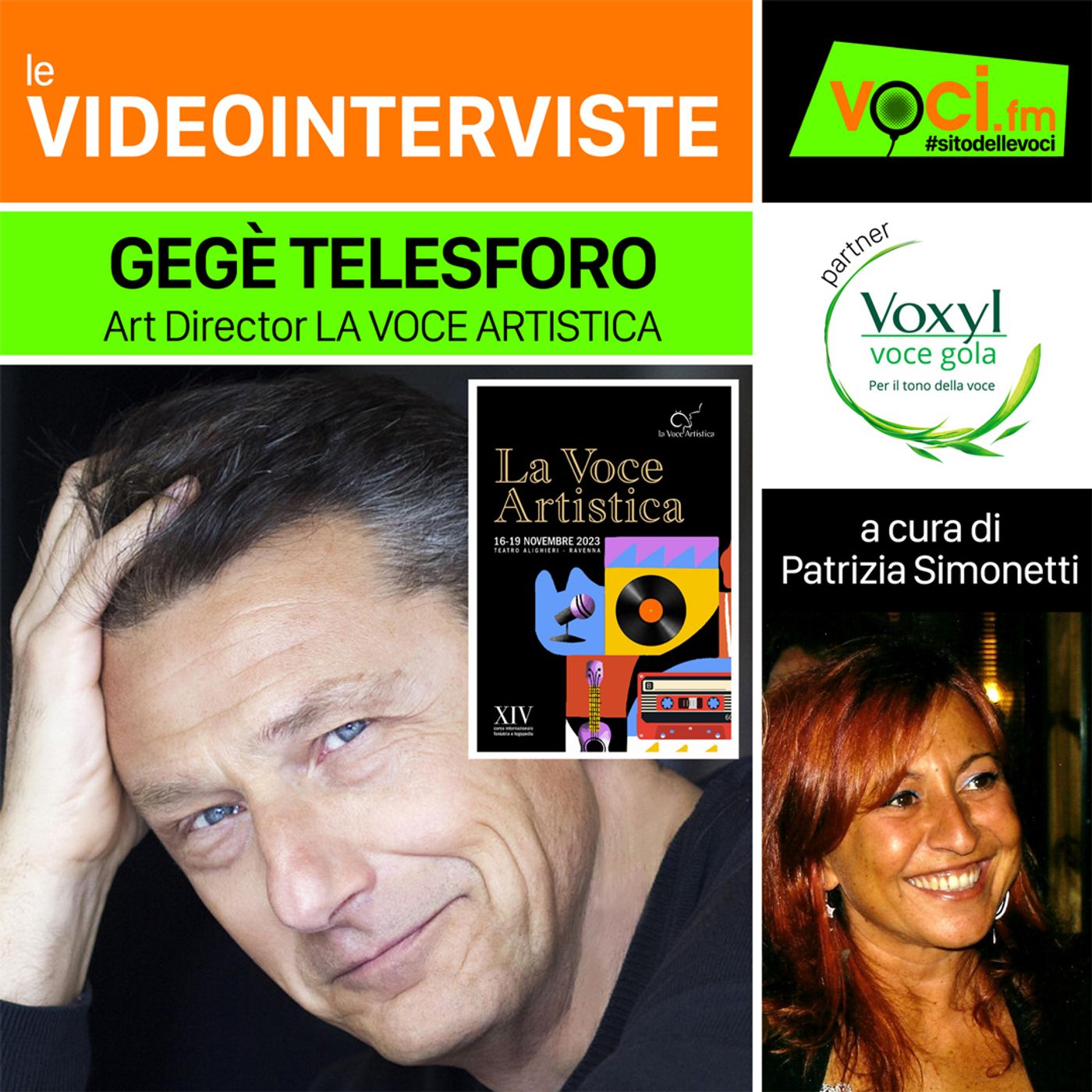 GEGE' TELESFORO su VOCI.fm (Anteprima LA VOCE ARTISTICA) - clicca play e ascolta l'intervista episode artwork