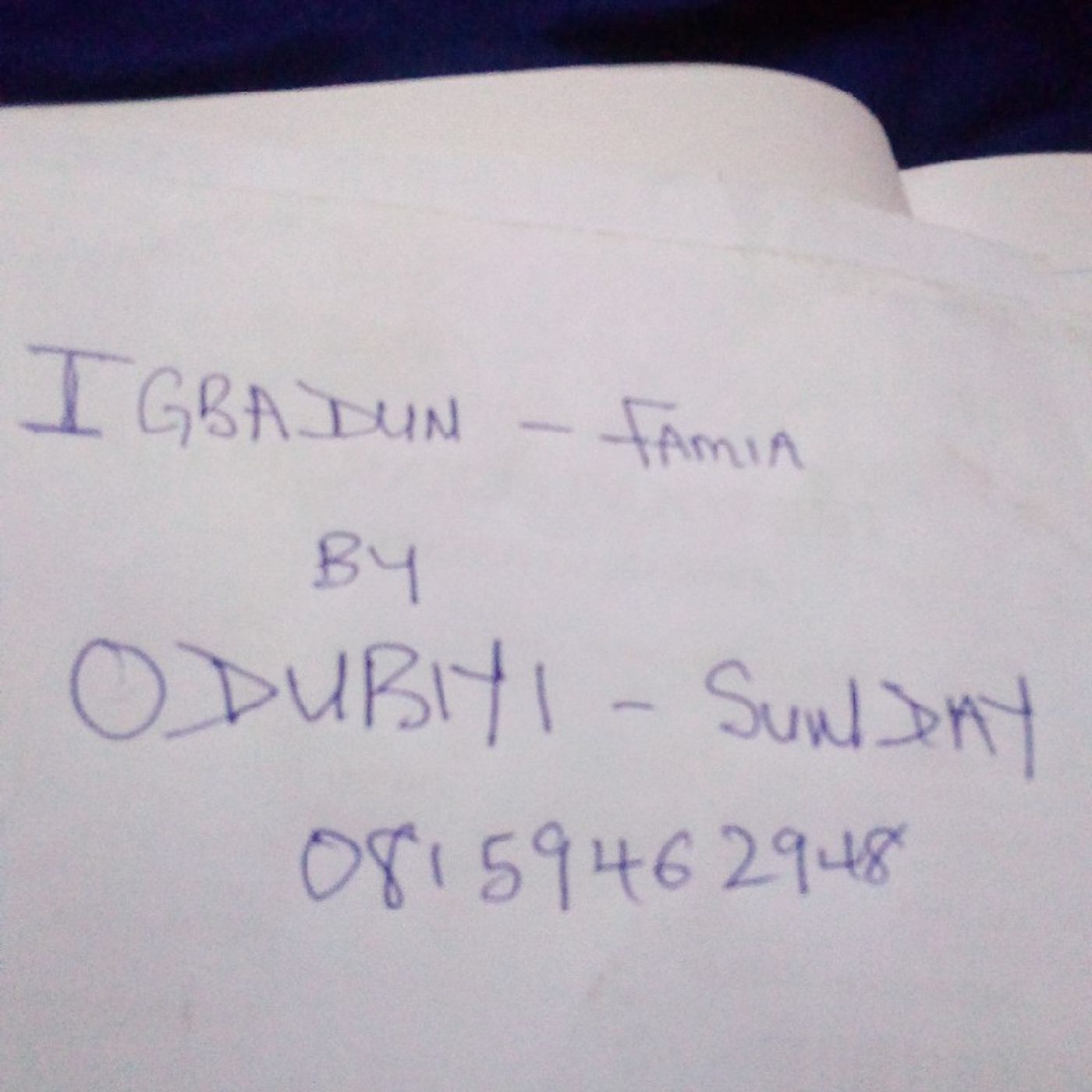 Odubiyi Sunday D\'s podcast