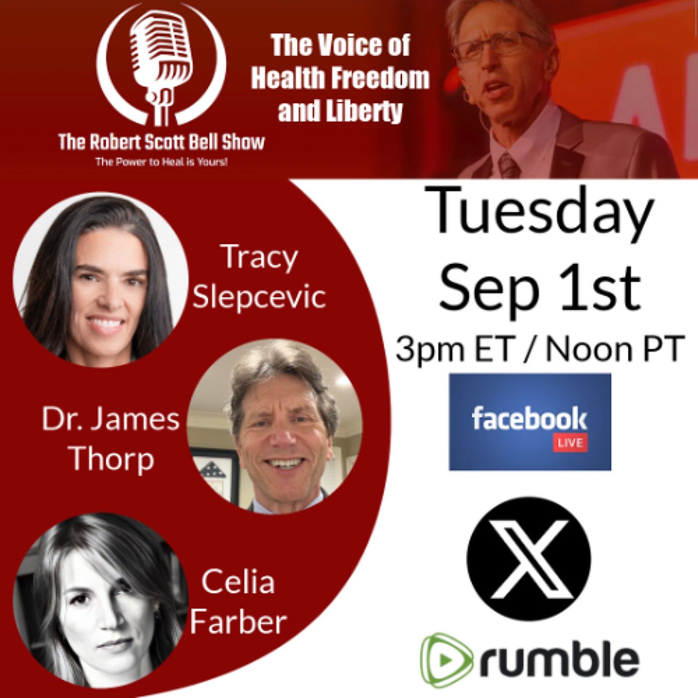 Trump Demands COVID Jab Data, Tracy Slepcevic, Autism Walk, Dr. James Thorp & Celia Farber, Vax Facts - The RSB episode artwork
