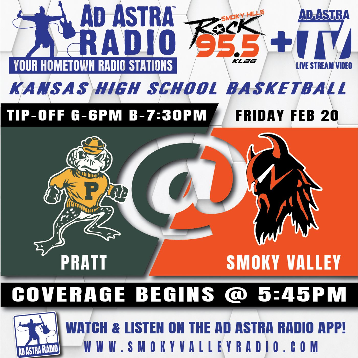 Pratt Greenbacks at Smokey Valley Vikings Boys High School Basketball (February 20, 2026) episode artwork
