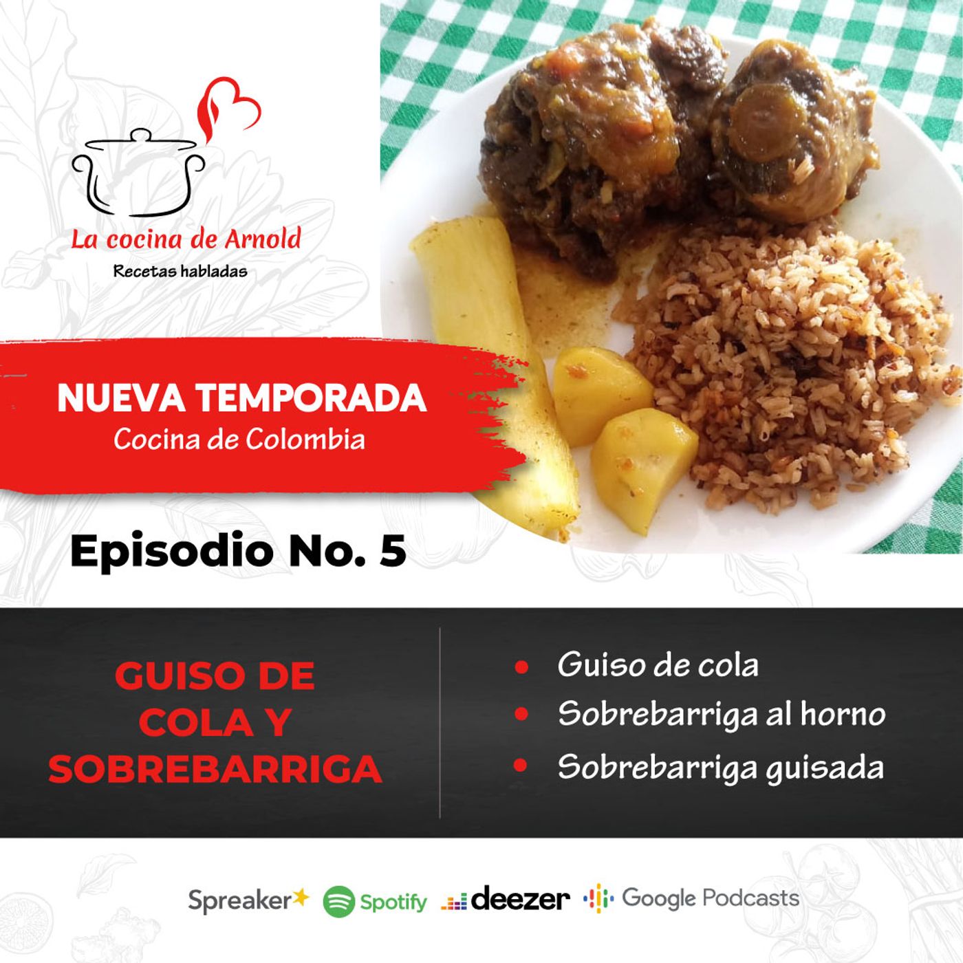 La cocina de Arnold, recetas habladas
