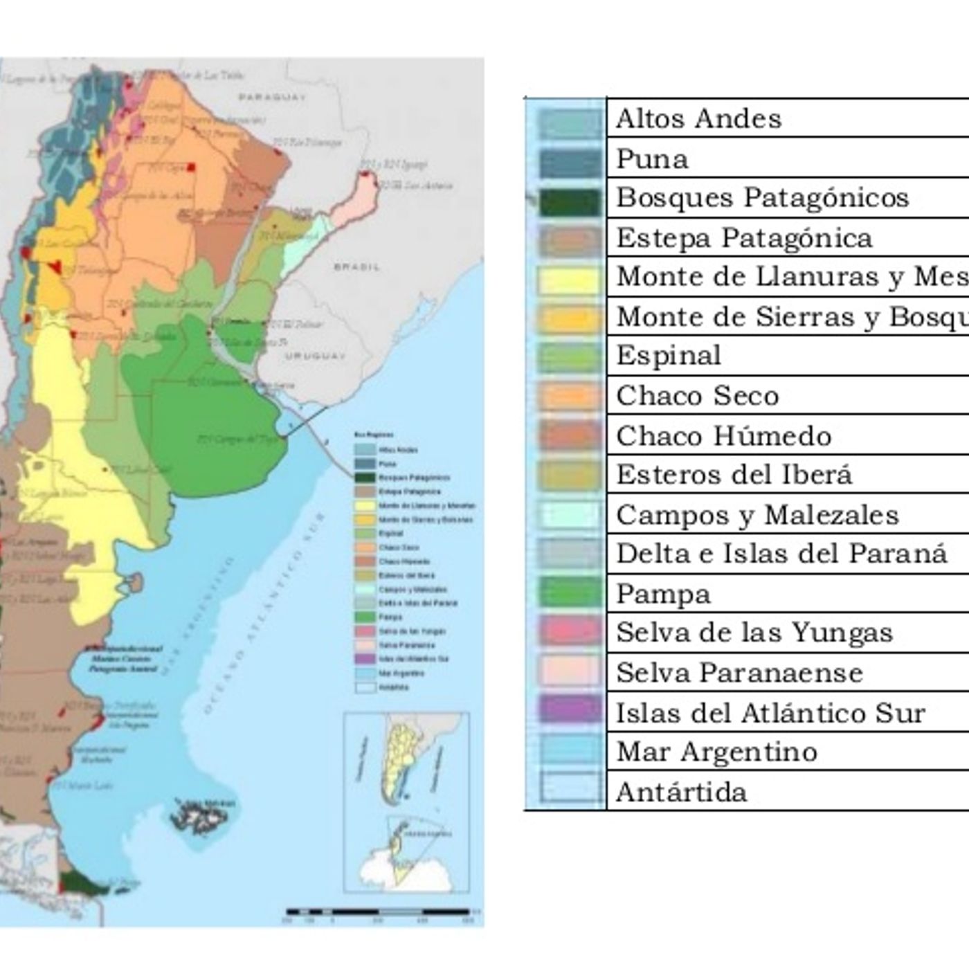 AMBIENTES DE LA ARGENTINA