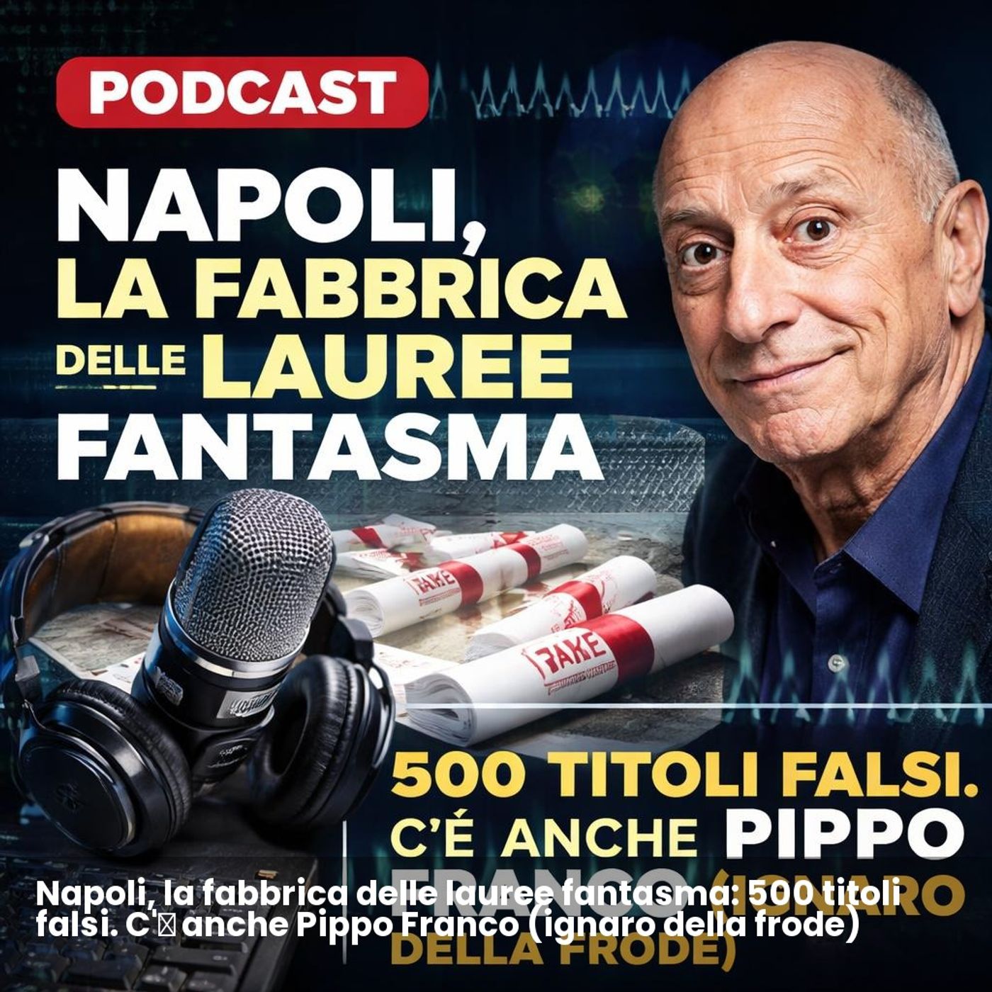Napoli, la fabbrica delle lauree fantasma: 500 titoli falsi. C'è anche Pippo Franco (ignaro della frode) episode artwork