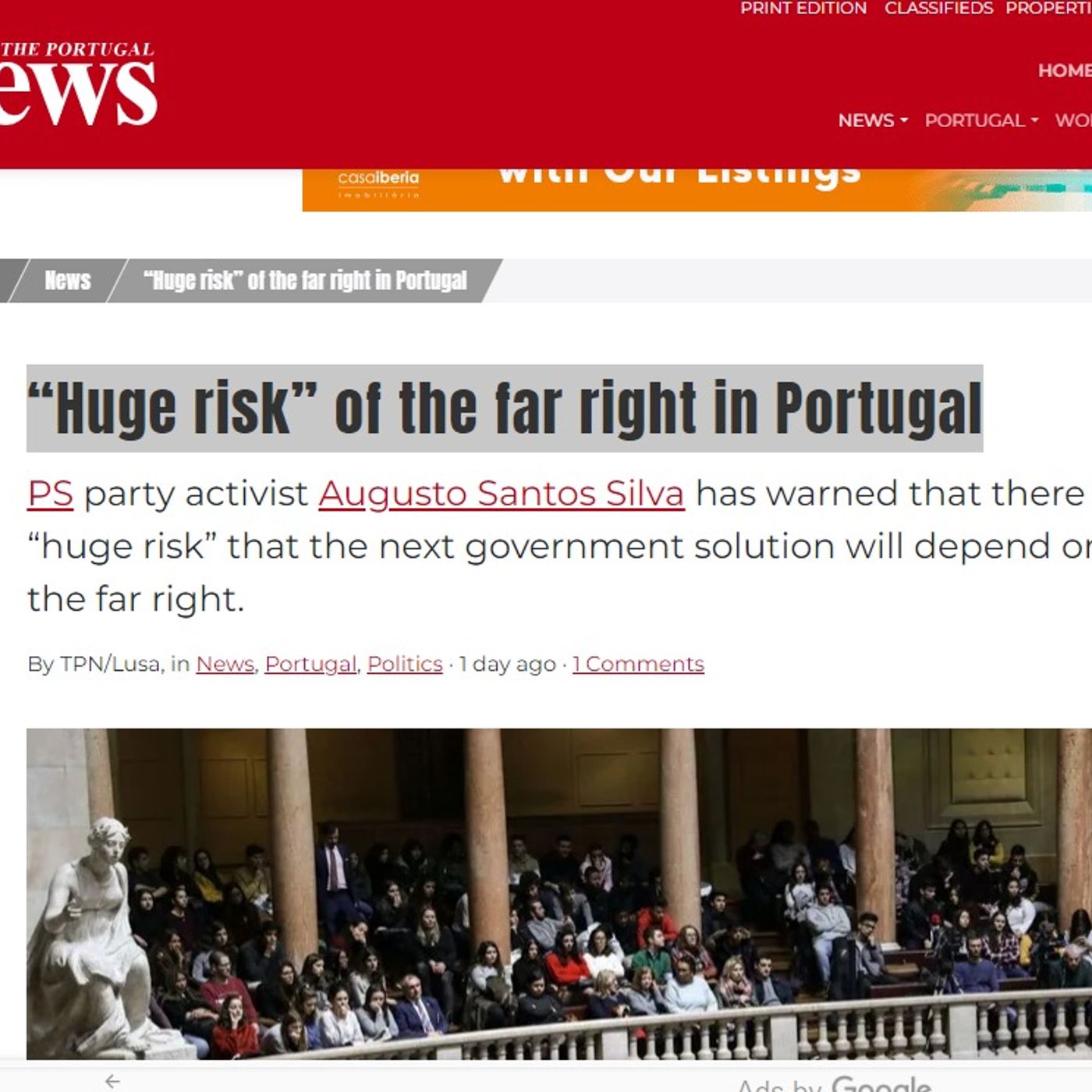 The Portugal News: “Huge risk” of the far right in Portugal episode artwork