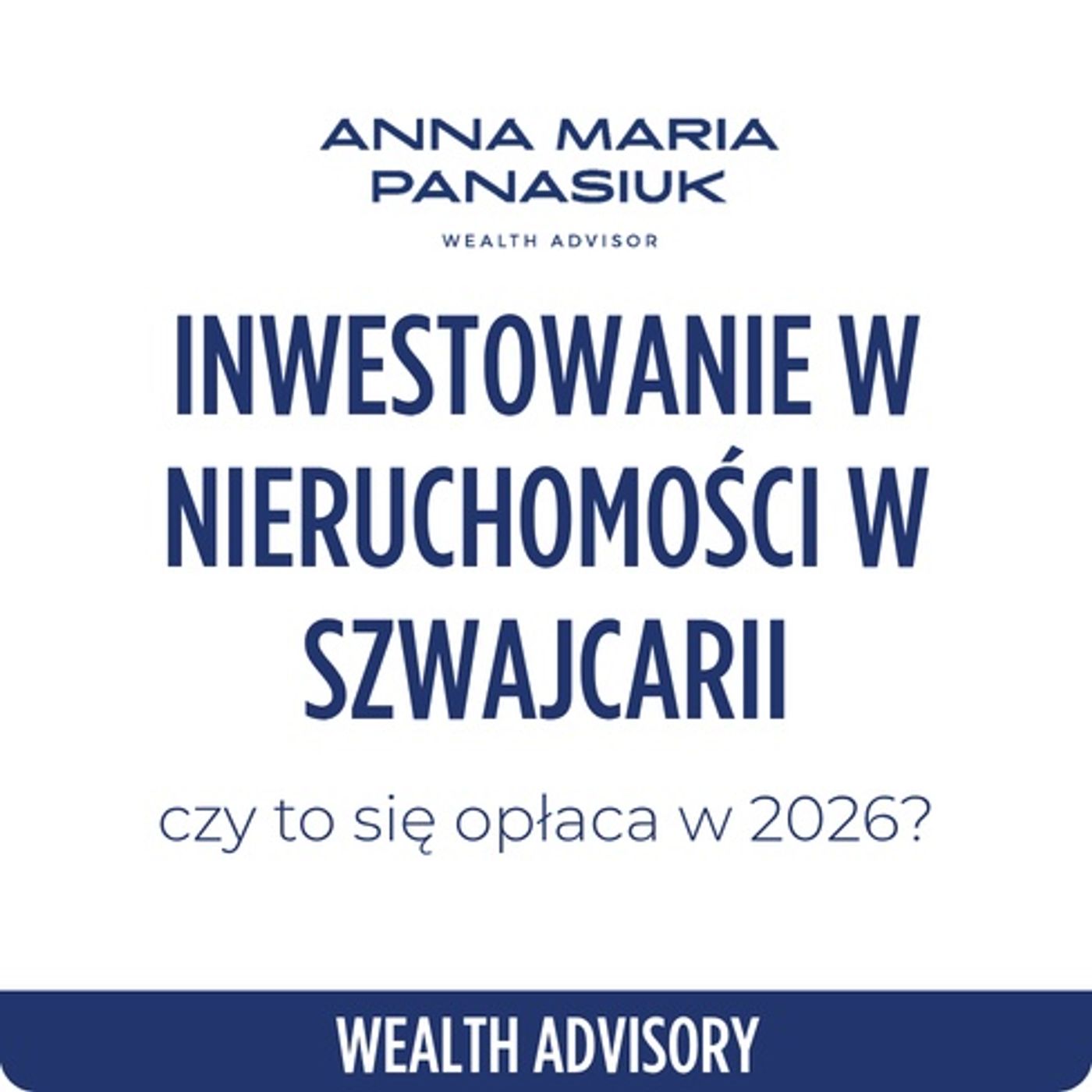 NO 124. Inwestowanie w NIERUCHOMOŚCI w Szwajcarii - czy to się opłaca w 2026? episode artwork