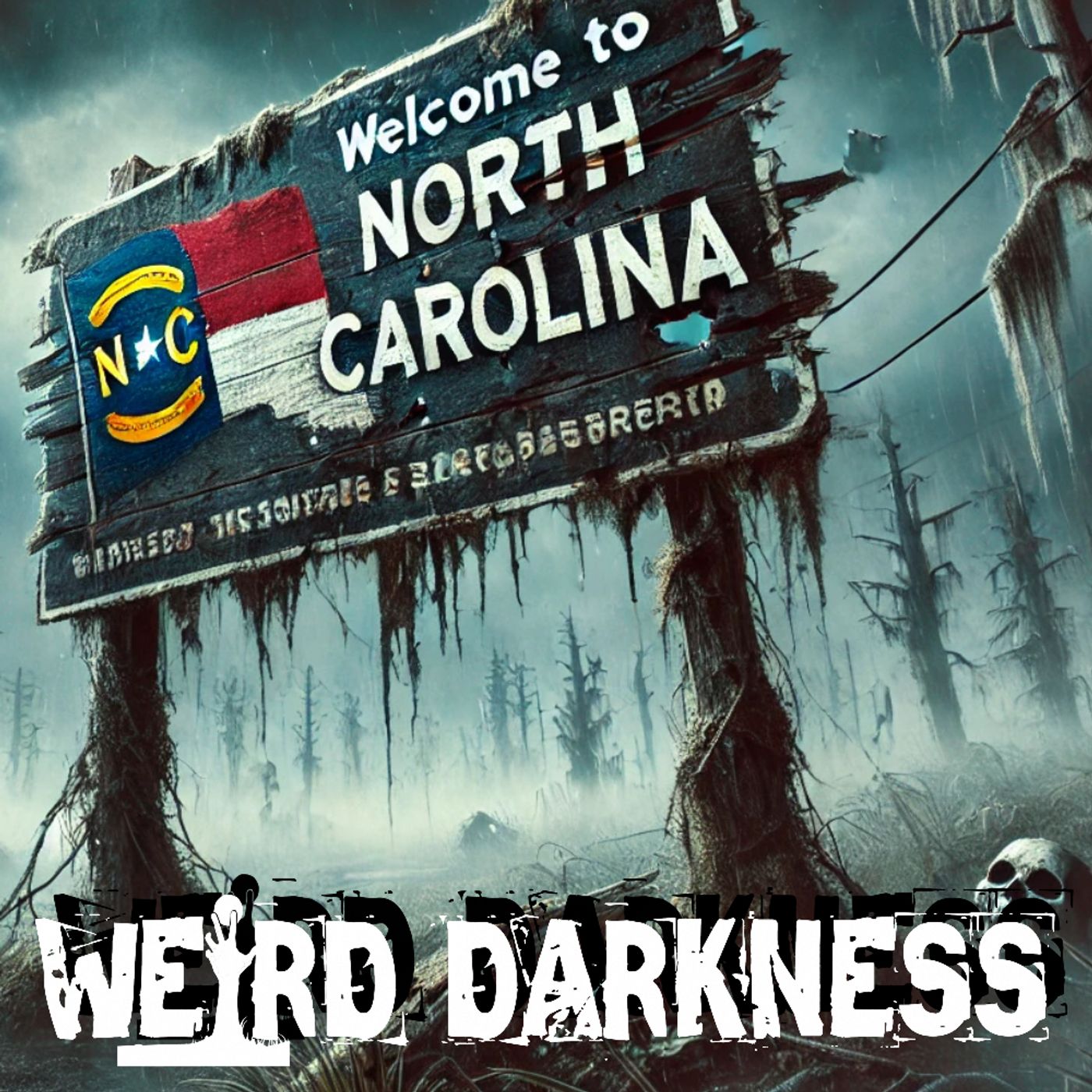 cover of episode “NORTH CAROLINA: HAUNTED HOMES, EERIE ESTATES, BEDEVILED BUILDINGS, PARANORMAL PATHS” #WeirdDarkness