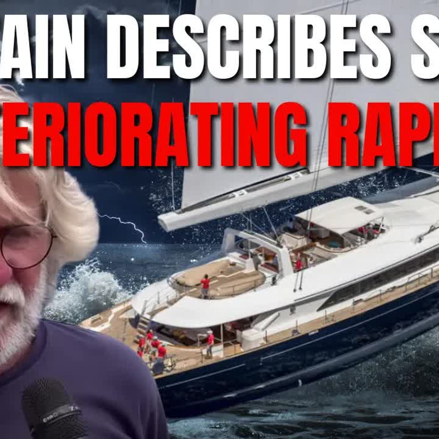 BAYESIAN SUPERYACHT “I saw a triangle in the sea in a split second & the sky lit up by lightning.. episode artwork