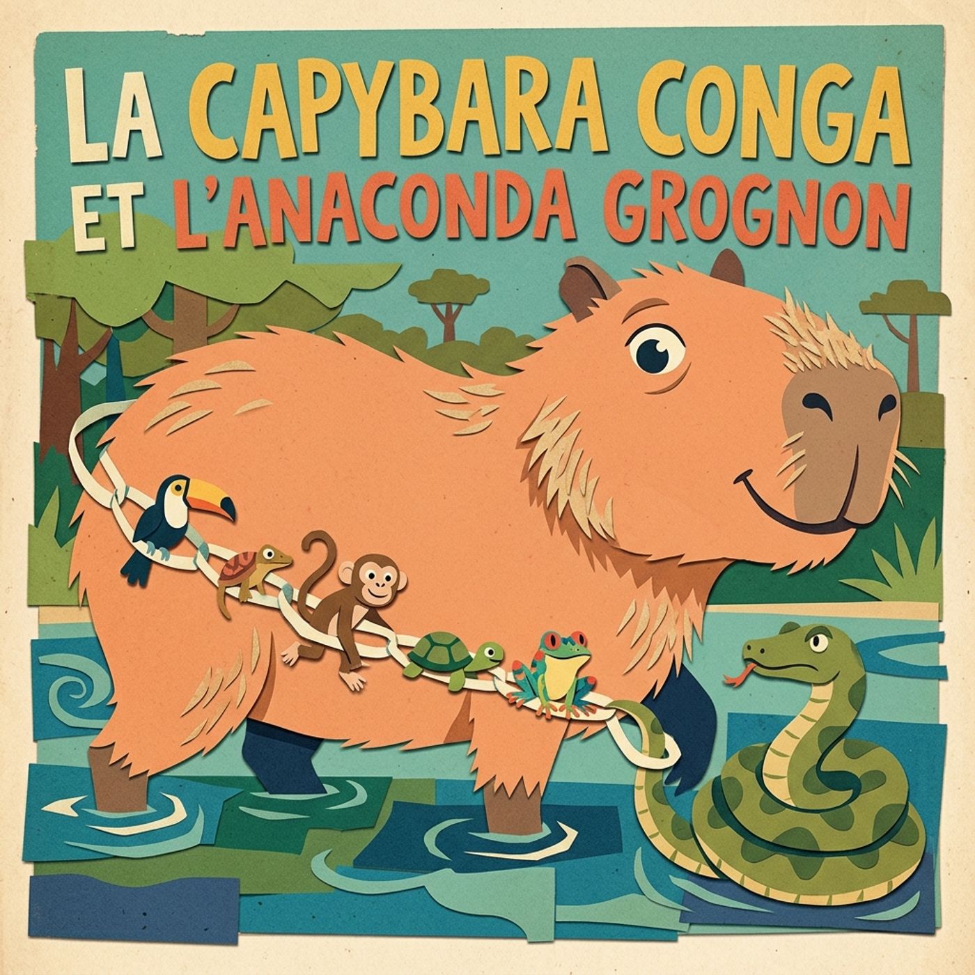 Cap, le Capybara le plus Cool et la Capybara Conga｜【Conte de la Jungle】