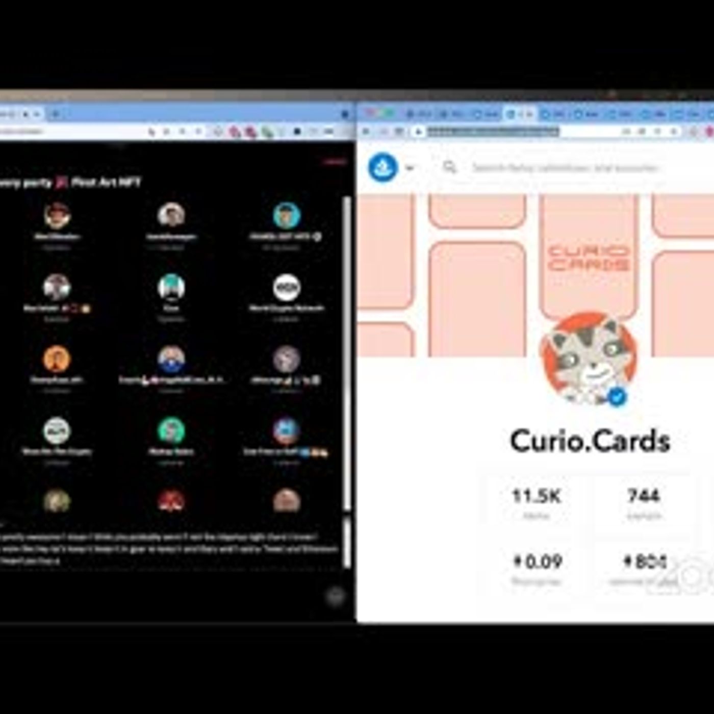 Curio Cards First Art NFT - Re-Discovery Party