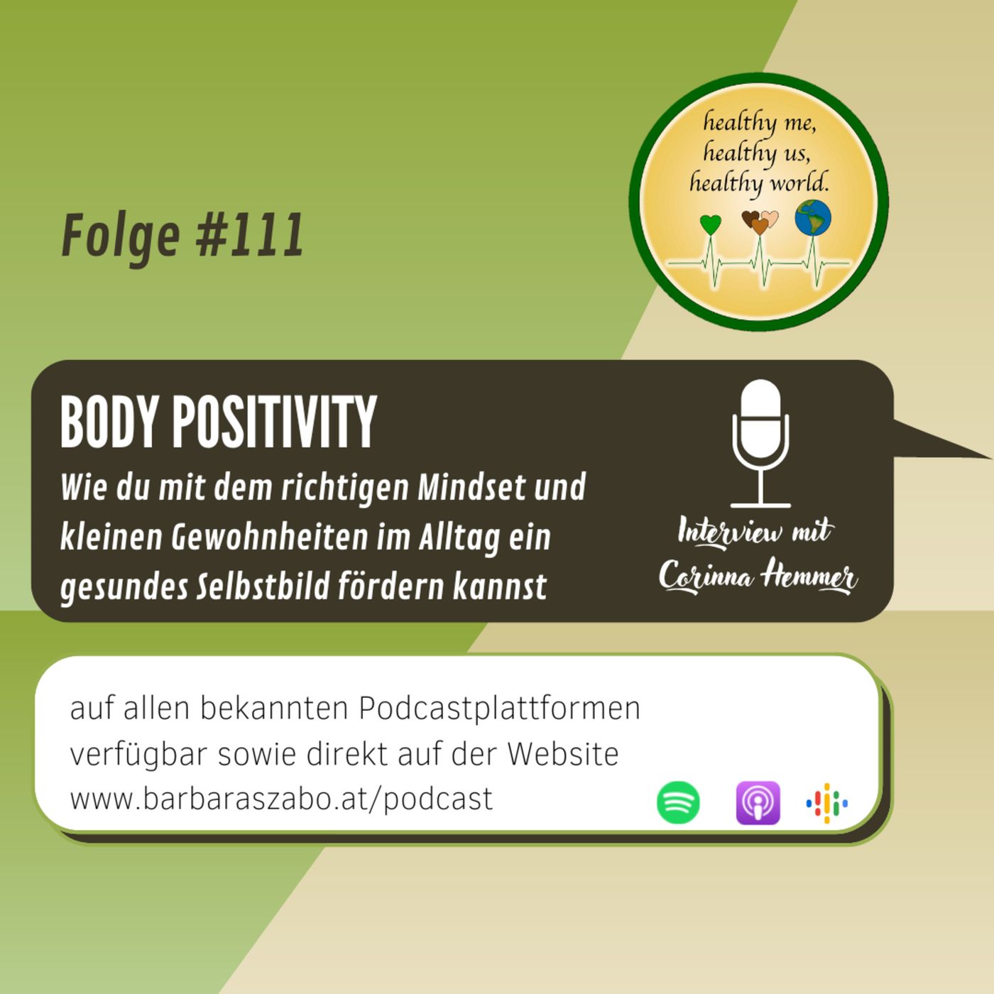 healthy me, healthy us, healthy world