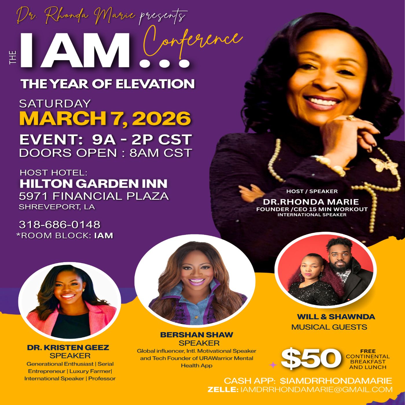 Will and Shawnda Promo :  I Am Conference : The Year of Elevation (Dr. Rhonda Marie) episode artwork