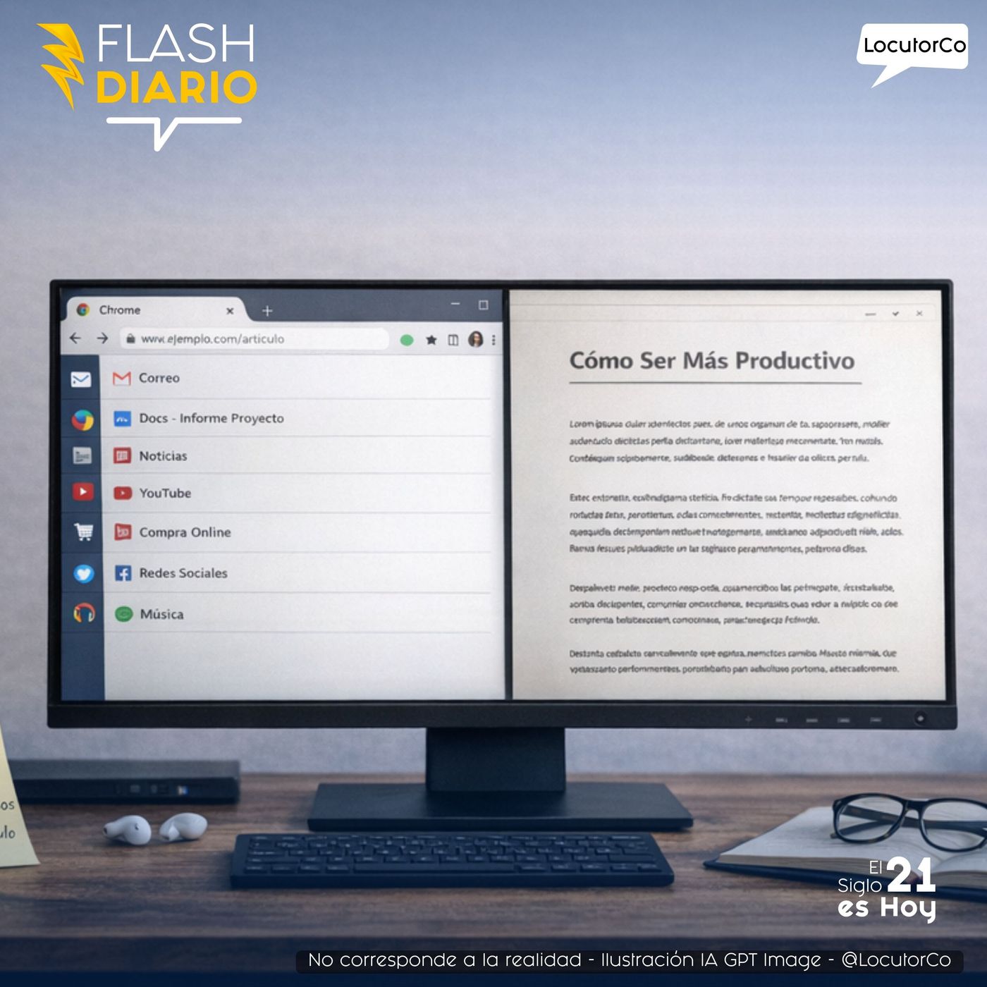 Chrome cambia las pestañas