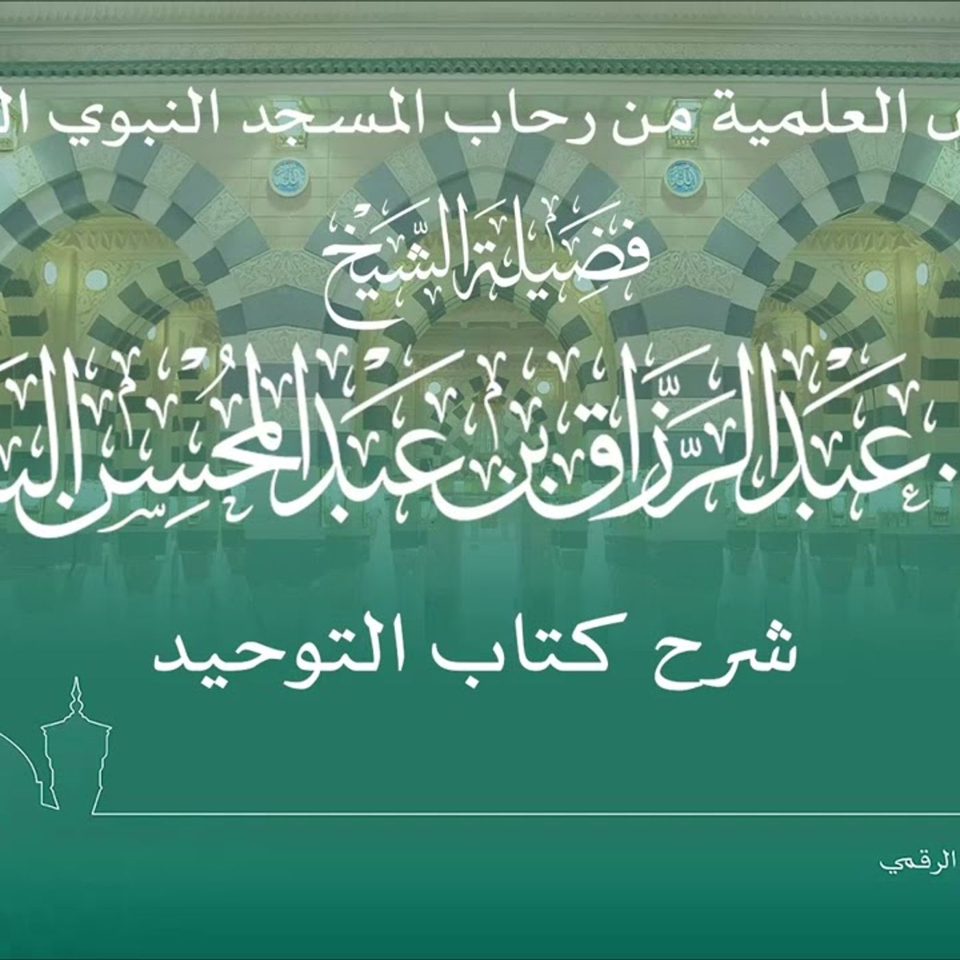 38 - الدروس العلمية لفضيلة الشيخ أ. د. عبدالرزاق بن عبدالمحسن البدر - كتاب التوحيد episode artwork