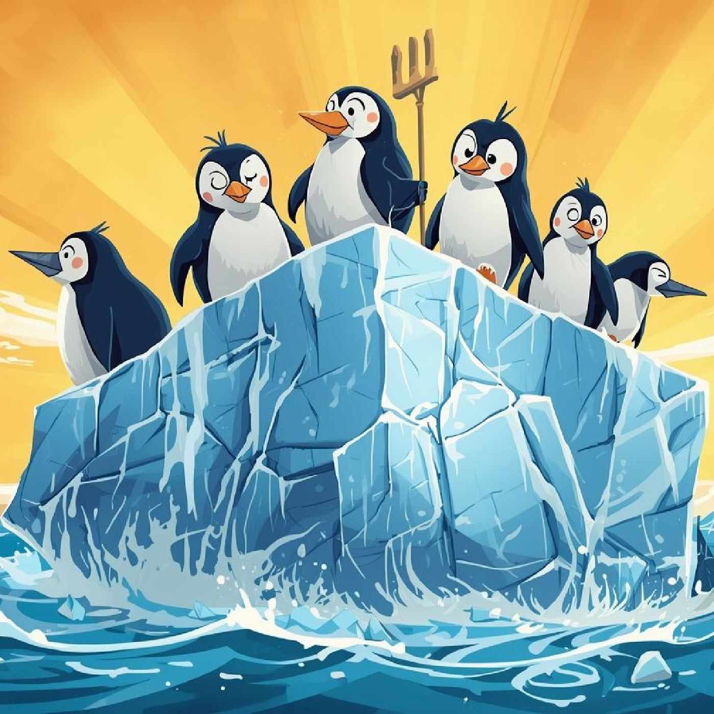 El iceberg de los pingüinos
