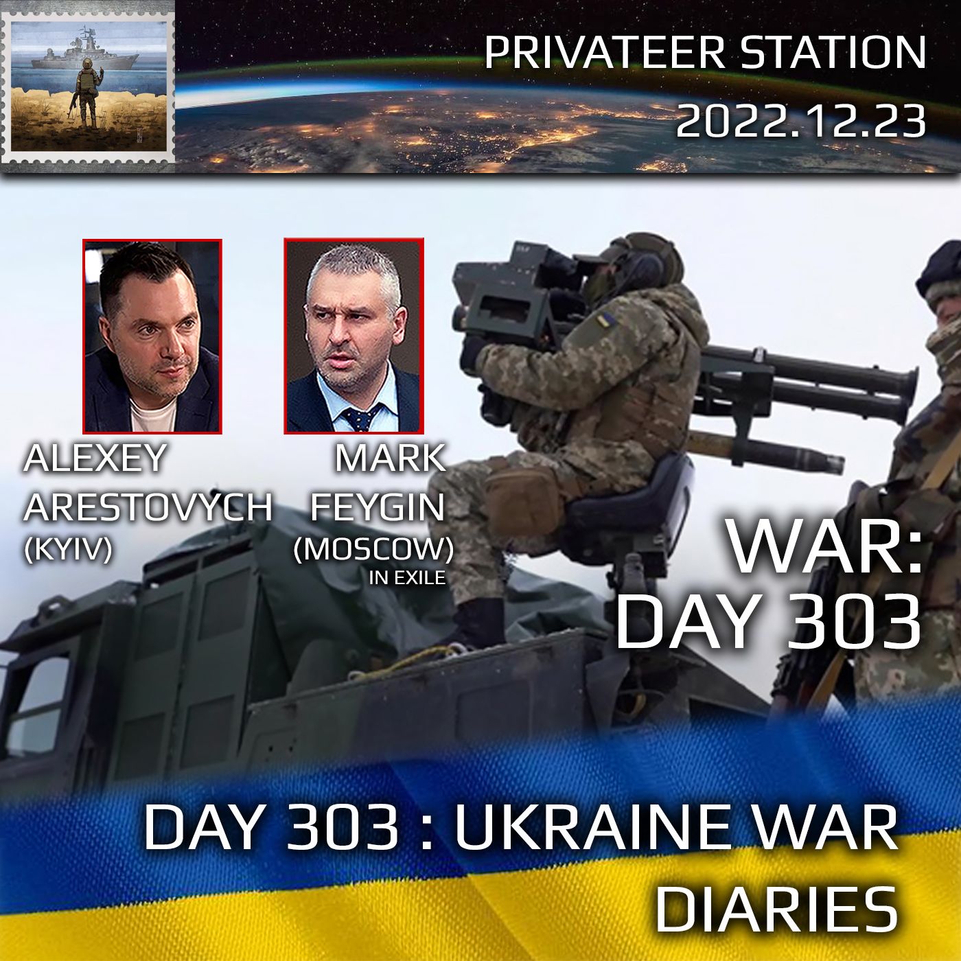 cover of episode War Day 303: Ukraine War Chronicles with Alexey Arestovych & Mark Feygin